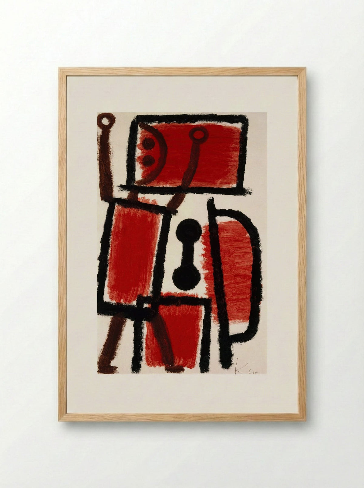 Locksmith - Paul Klee - Framed Print Wood