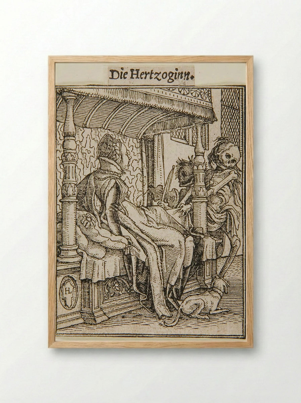 The Duchess - Hans Holbein the Younger - Framed Print Wood