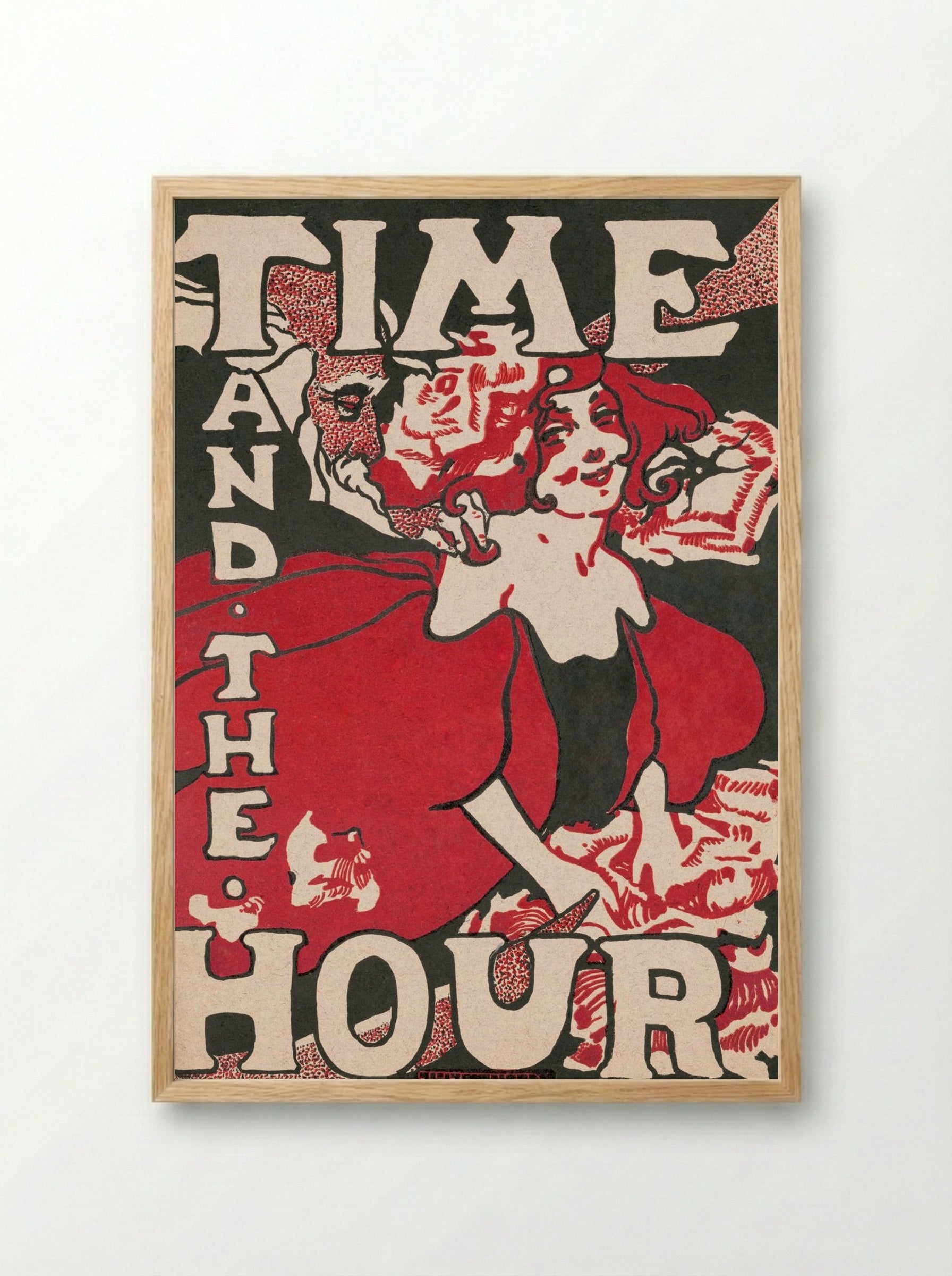 Time and the Hour - Ethel Reed - Framed Print Wood