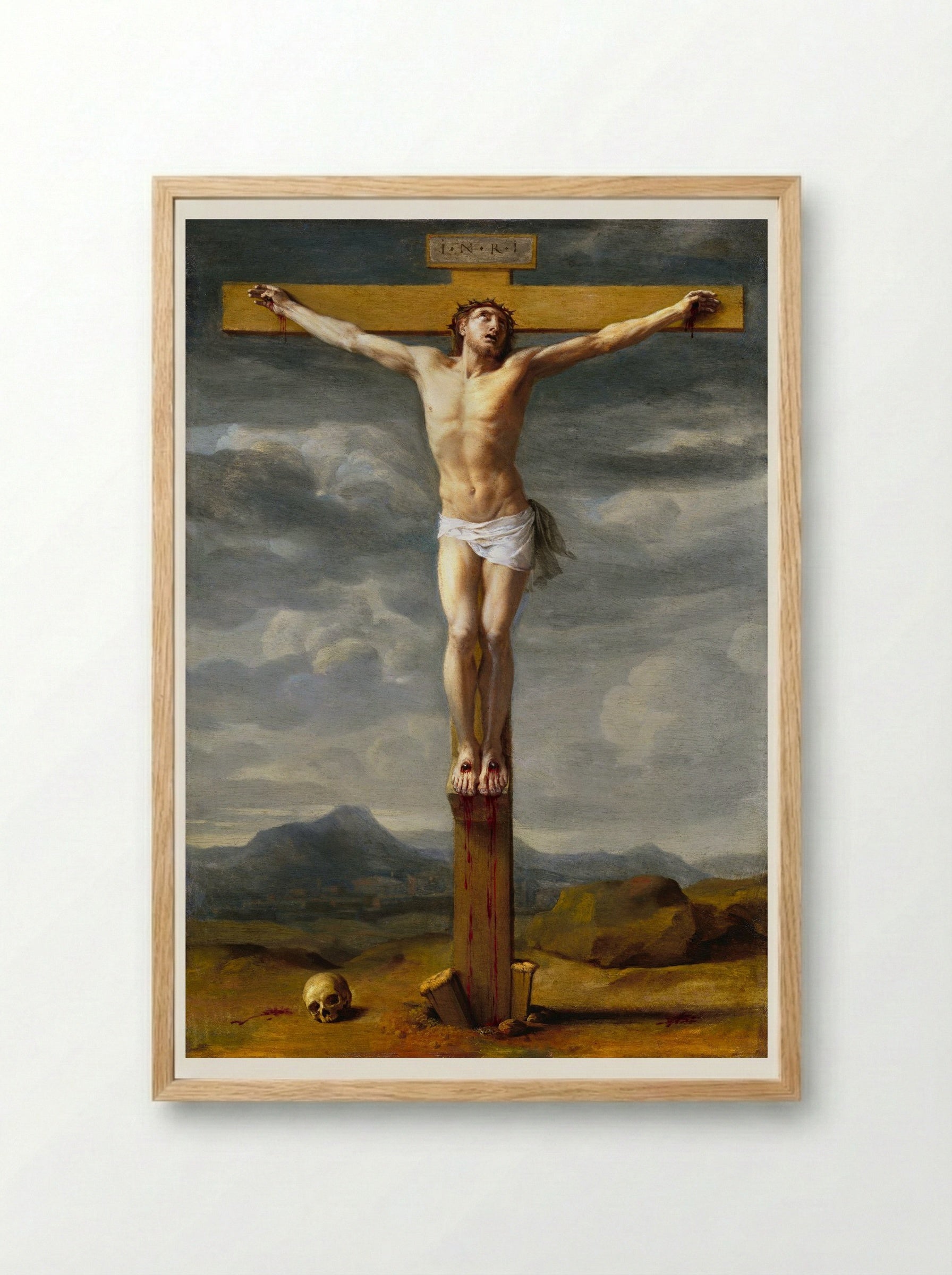Crucifixion - Eustache Le Sueur - Framed Print Wood