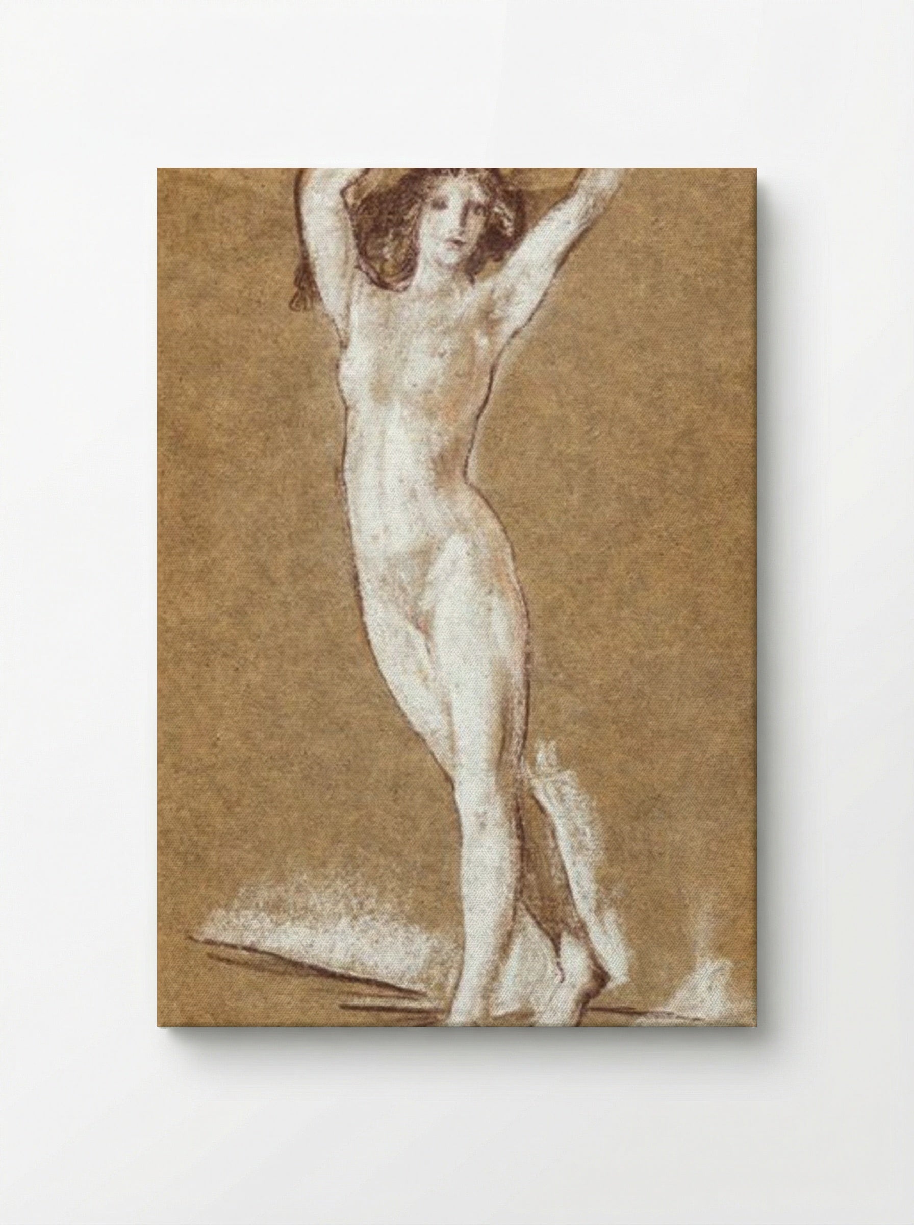 Standing Female Nude - Arthur B. Davies - Canvas