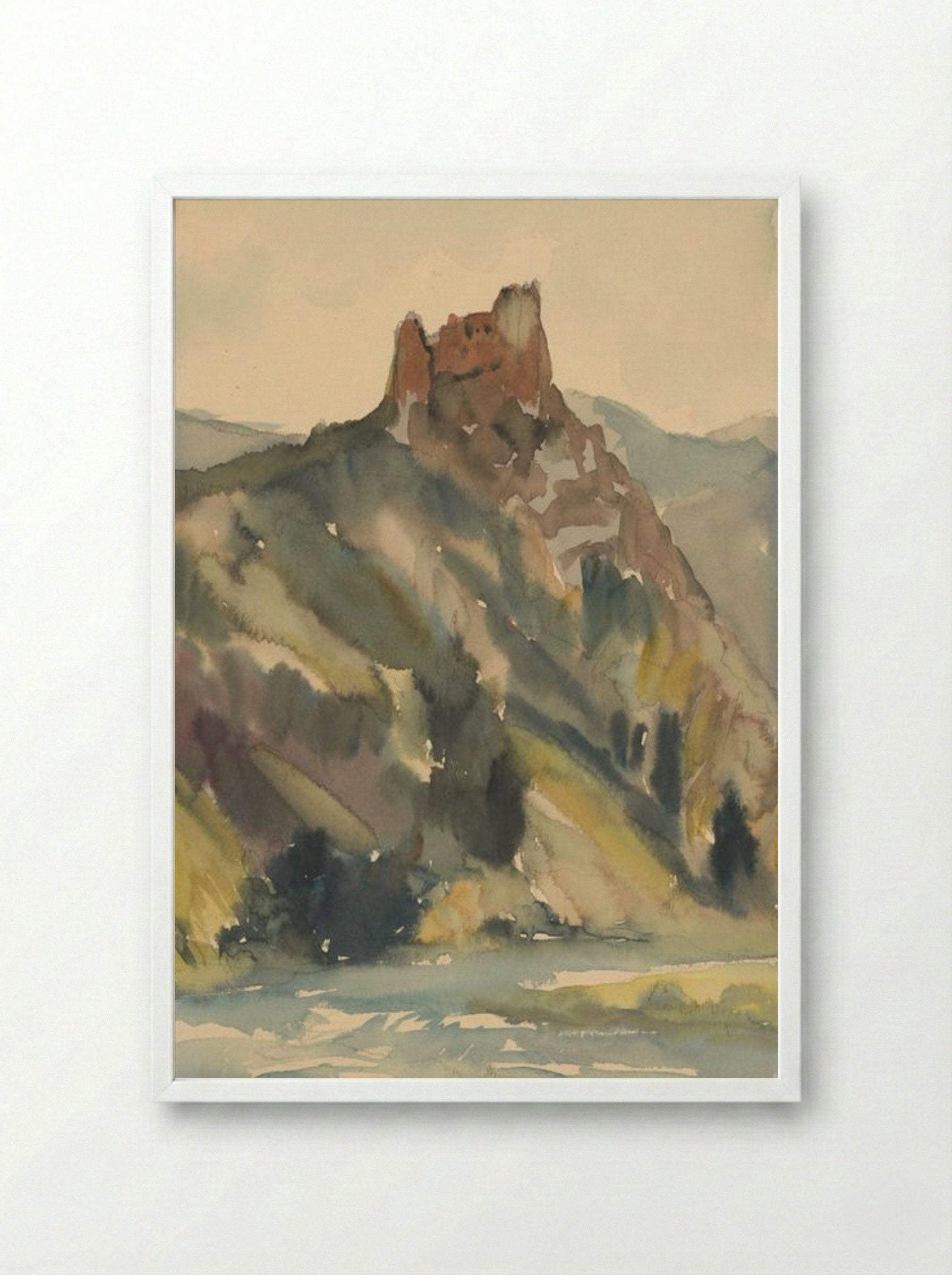 Old Castle - Zolo Palugyay - Framed Print White