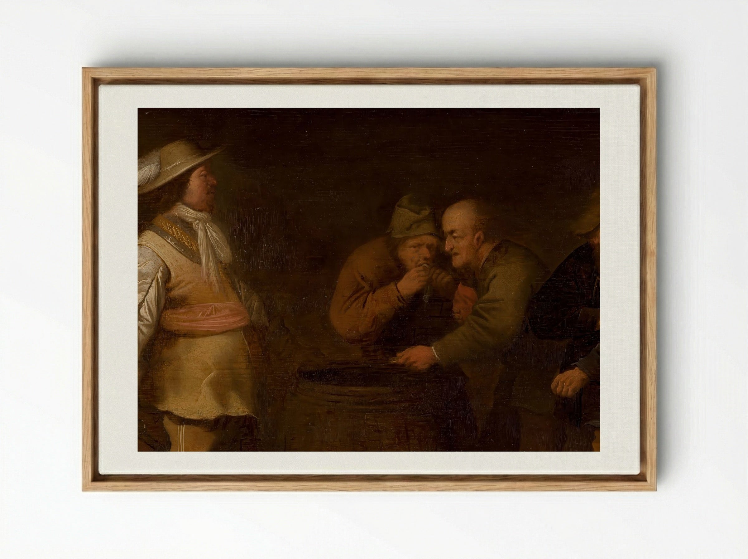 The Yielding of War Booty - Esaias van de Velde - Framed Canvas Wood