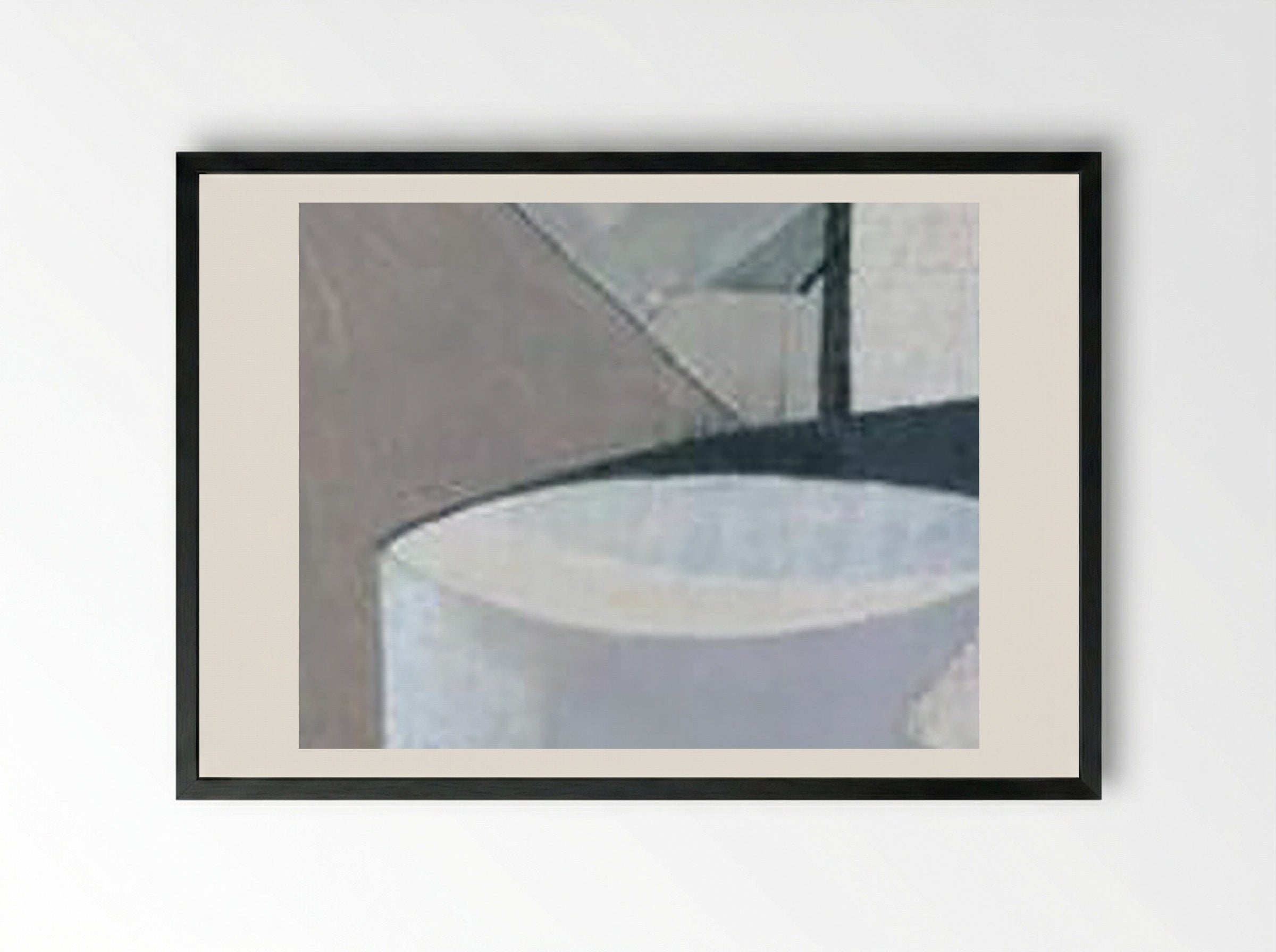 1943-45 (St Ives, Cornwall) - Ben Nicholson - Framed Print Black