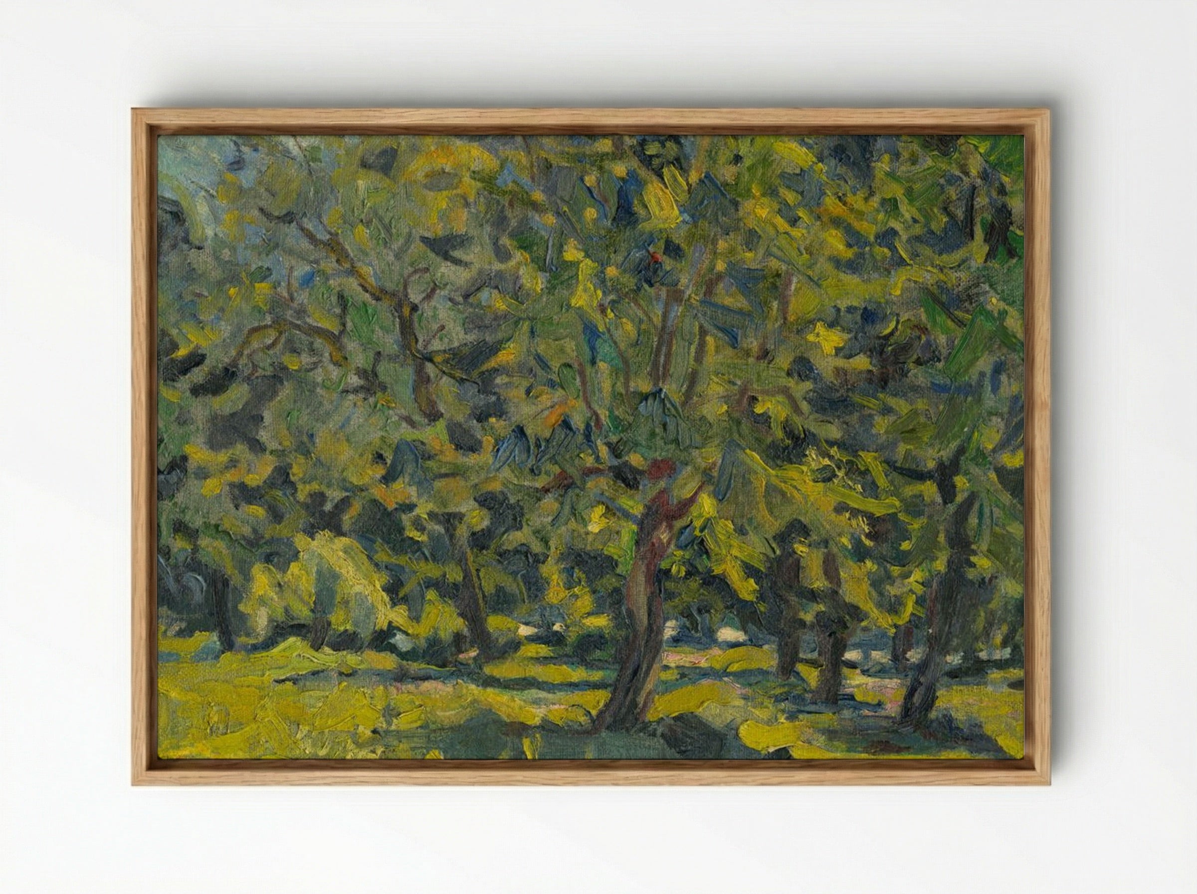 In the Park - Konstantin Bauer - Framed Canvas Wood