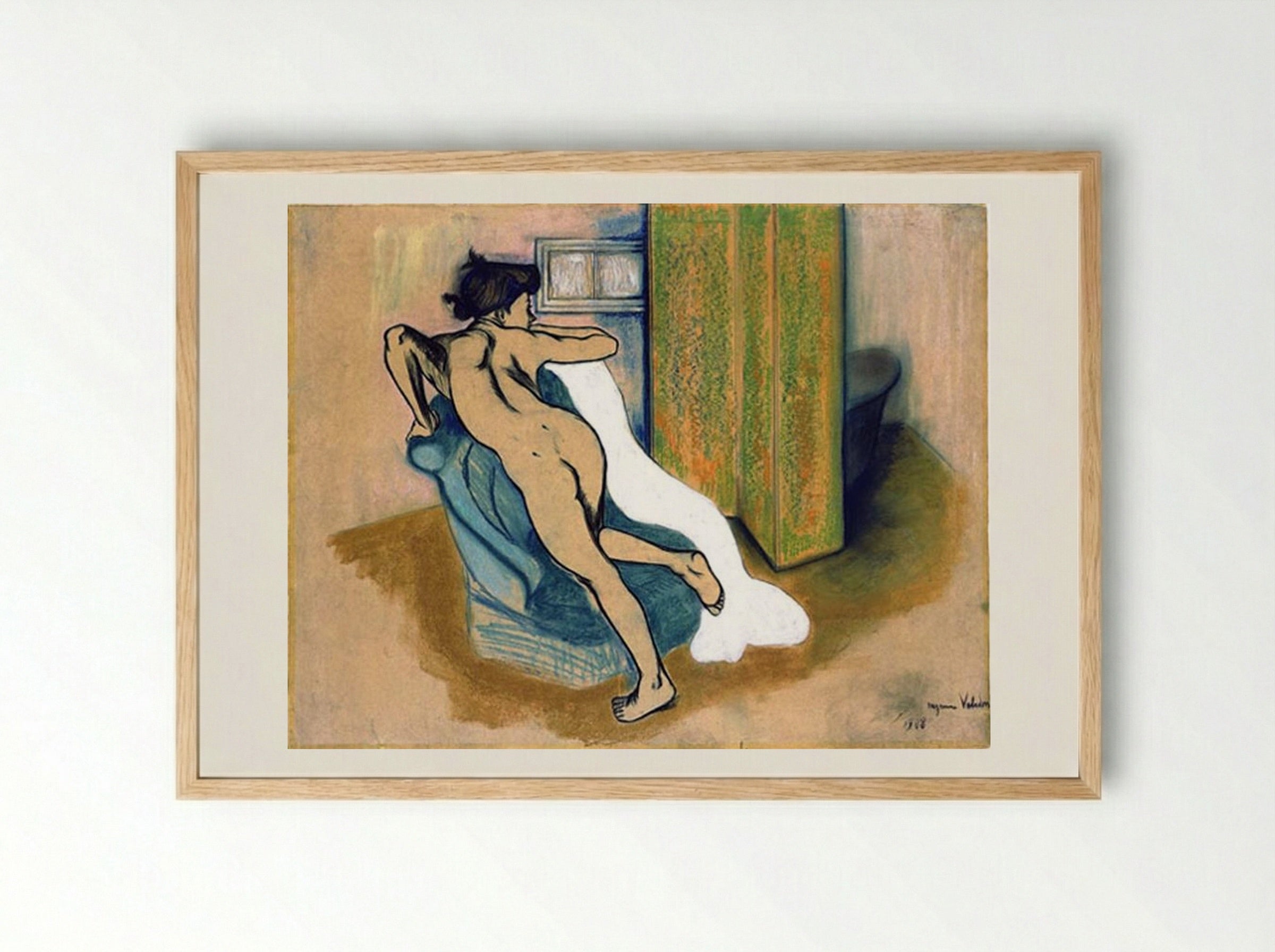 After the Bath - Suzanne Valadon - Framed Print Wood