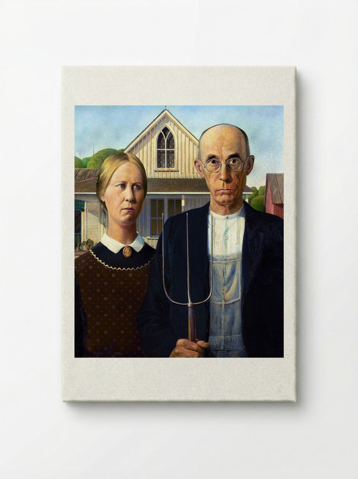 American Gothic - Grant Wood - Canvas