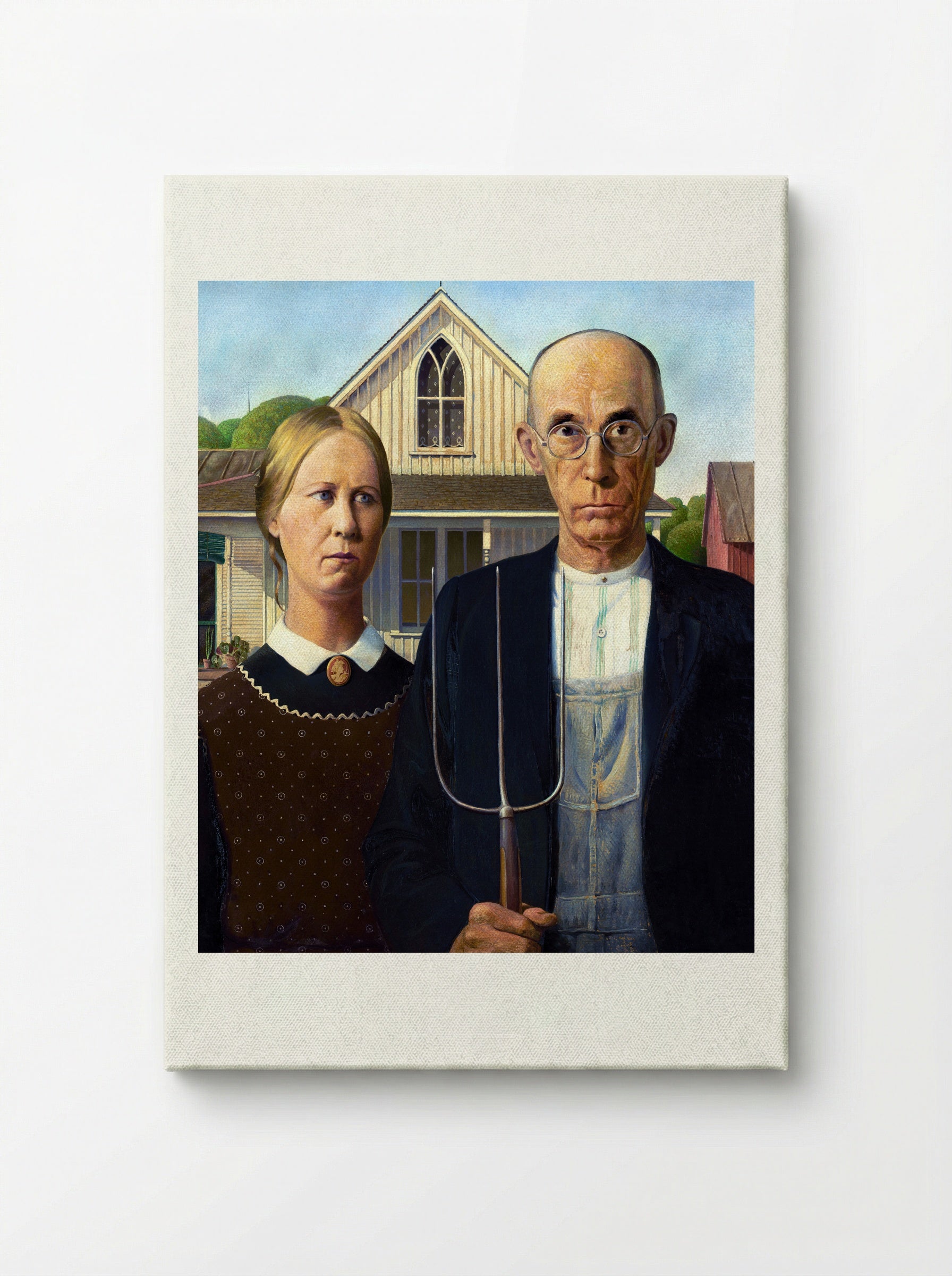 American Gothic - Grant Wood - Canvas
