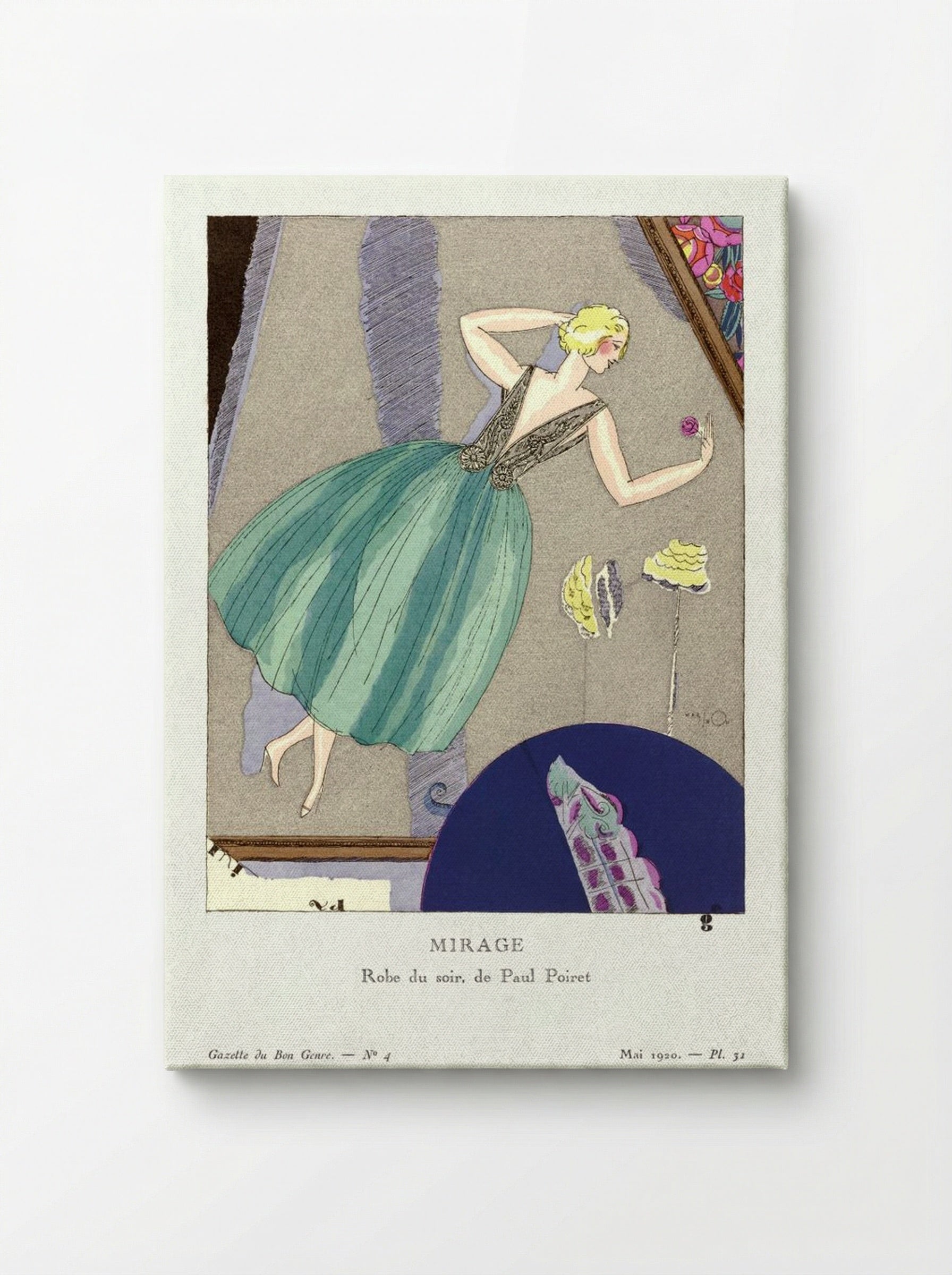 Mirage, Evening Gown Design - Paul Poiret - Canvas