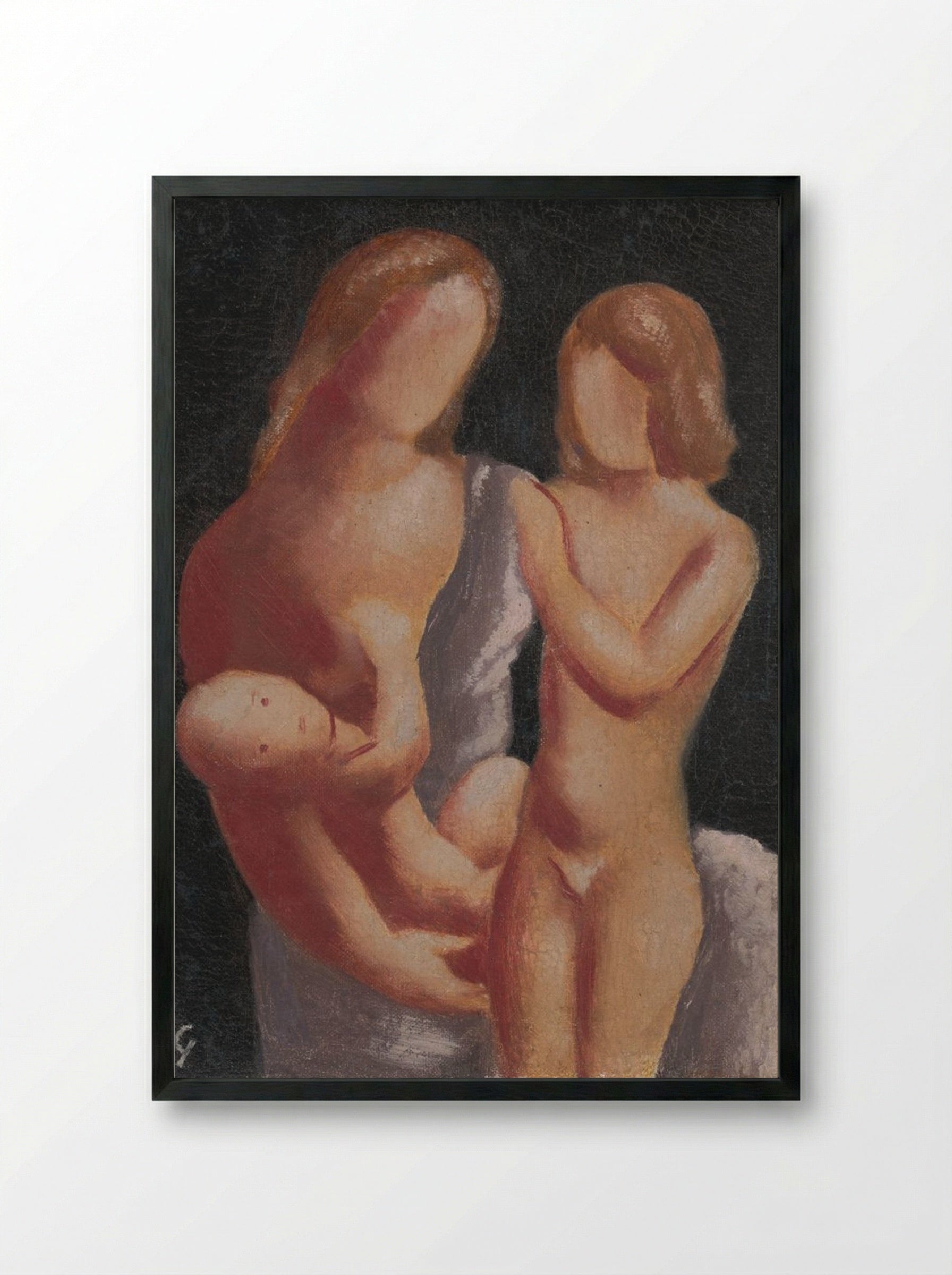 Family - Mikuláš Galanda - Framed Print Black