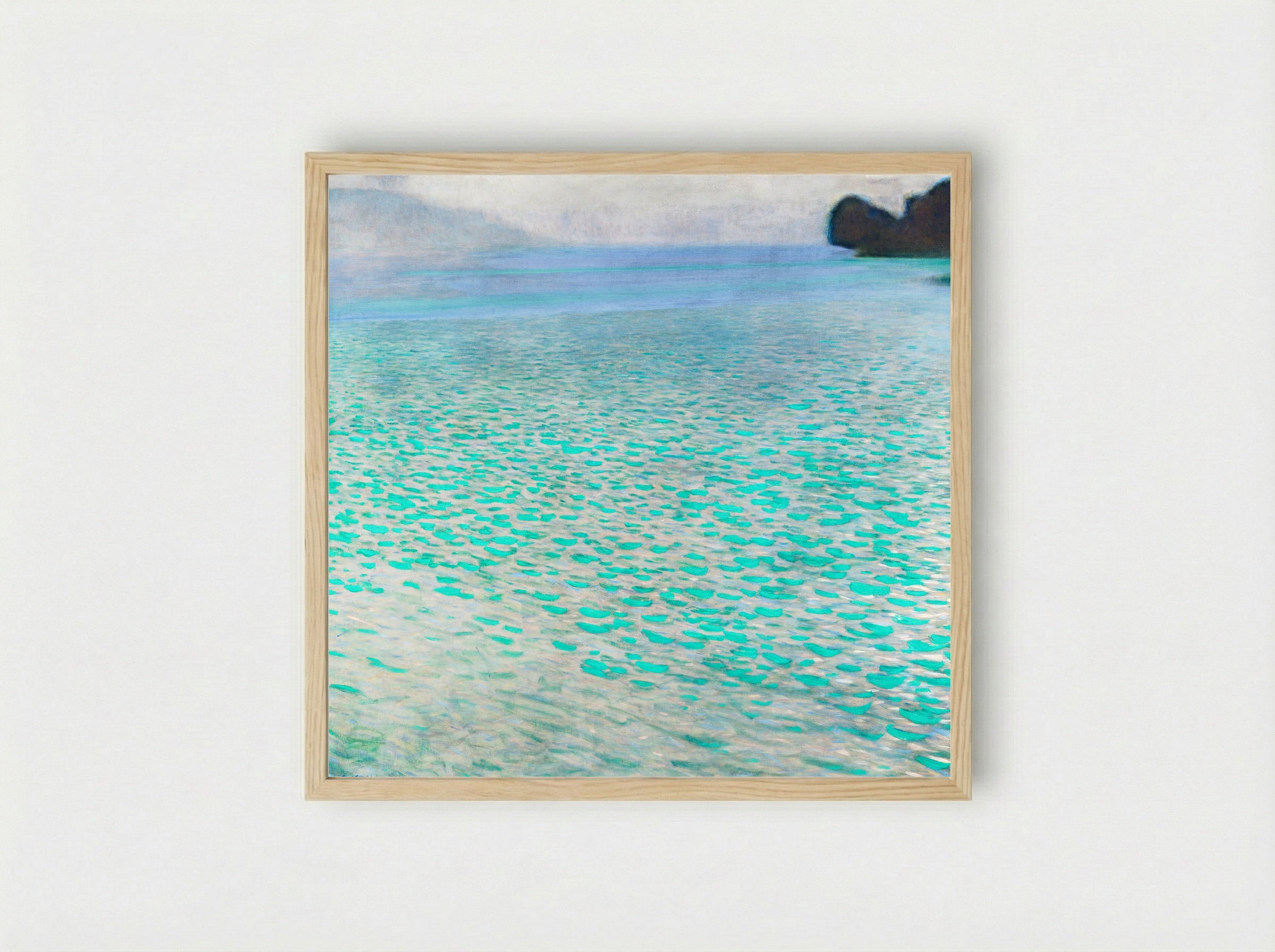 Attersee - Gustav Klimt - Framed Print Wood