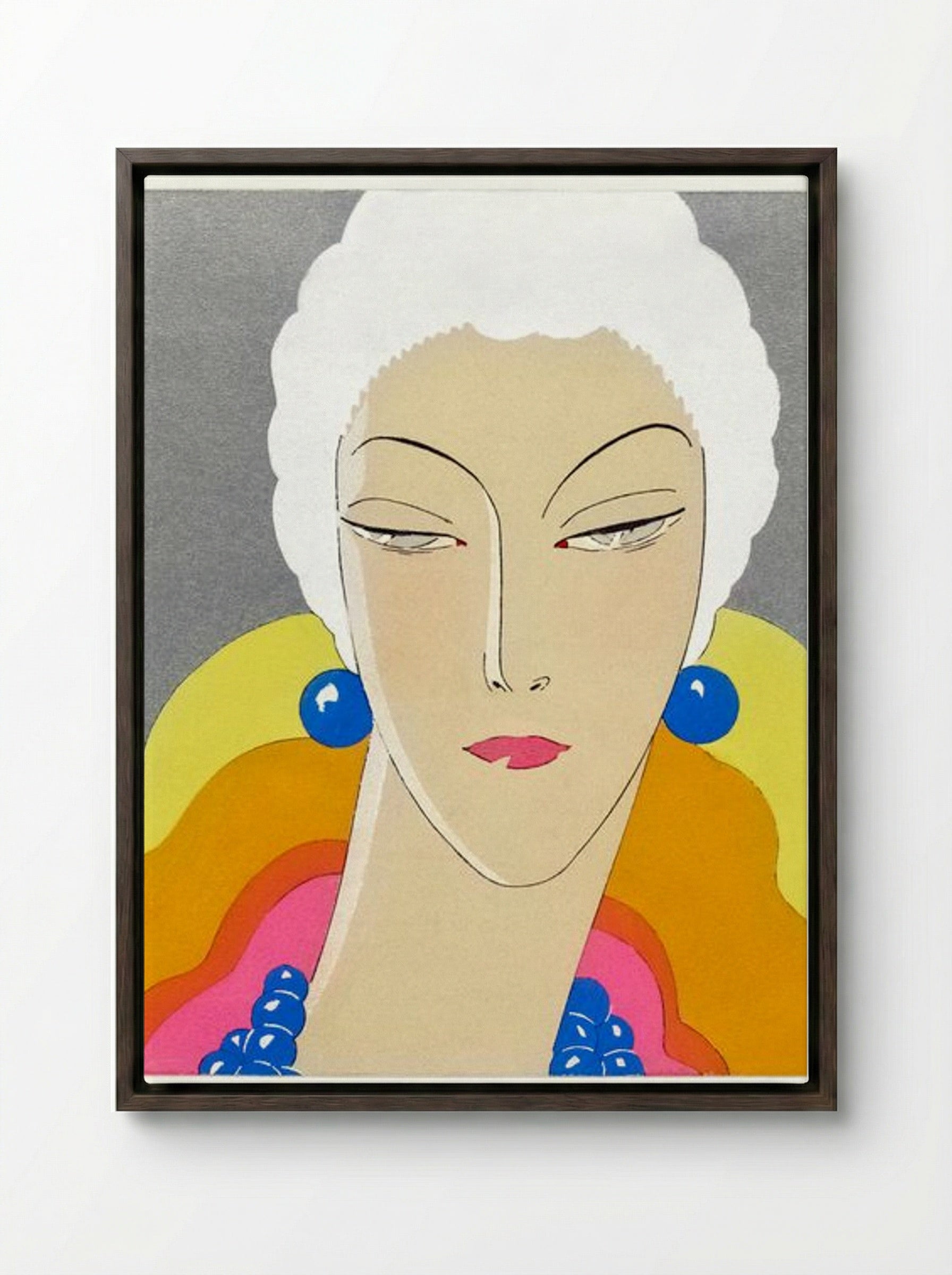 Cover of Art-Goût-Beauté, 1928 - Georges Lepape - Framed Canvas Dark Wood