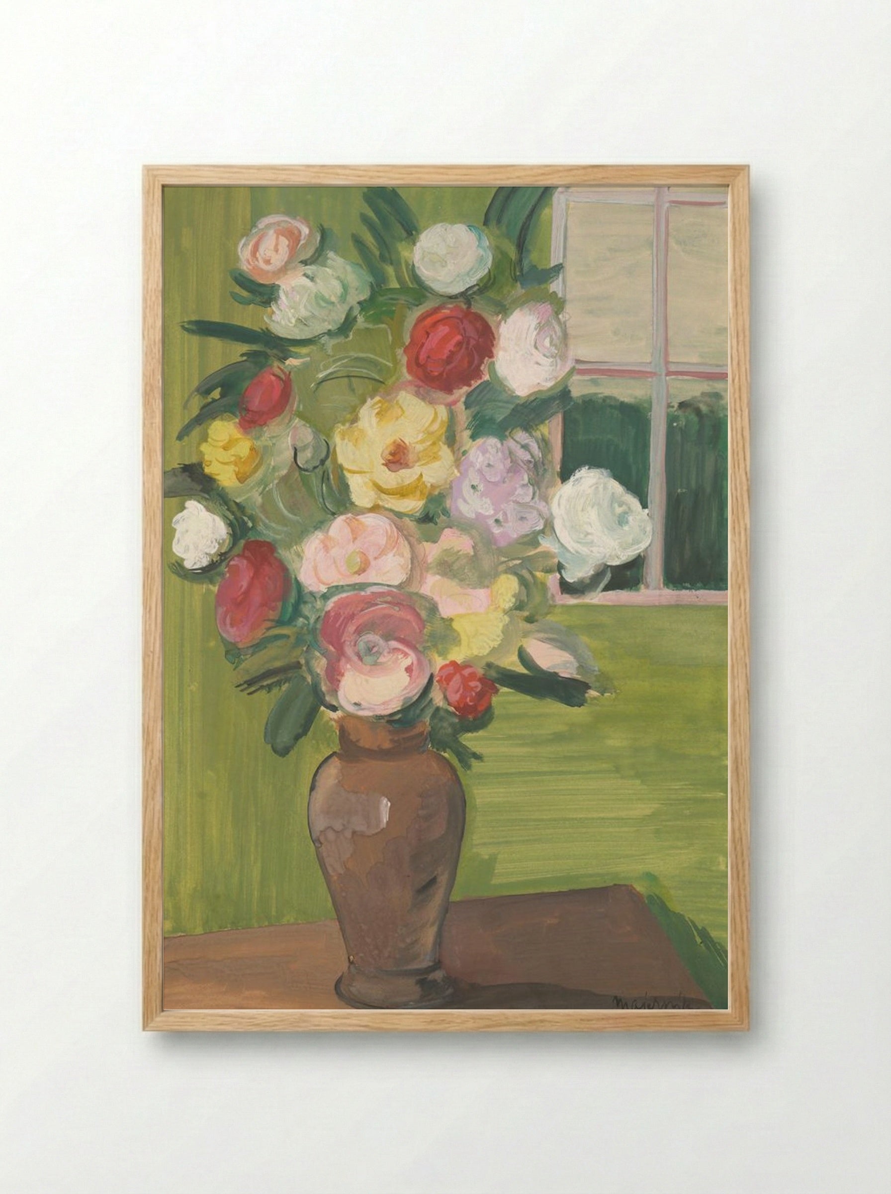 Bouquet - Cyprián Majerník - Framed Print Wood