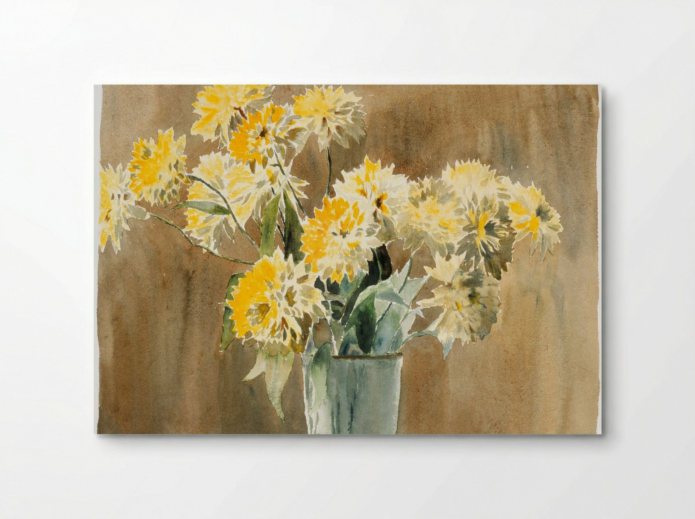 Vase with Yellow Flowers (1915) - Hannah Borger Overbeck - Poster