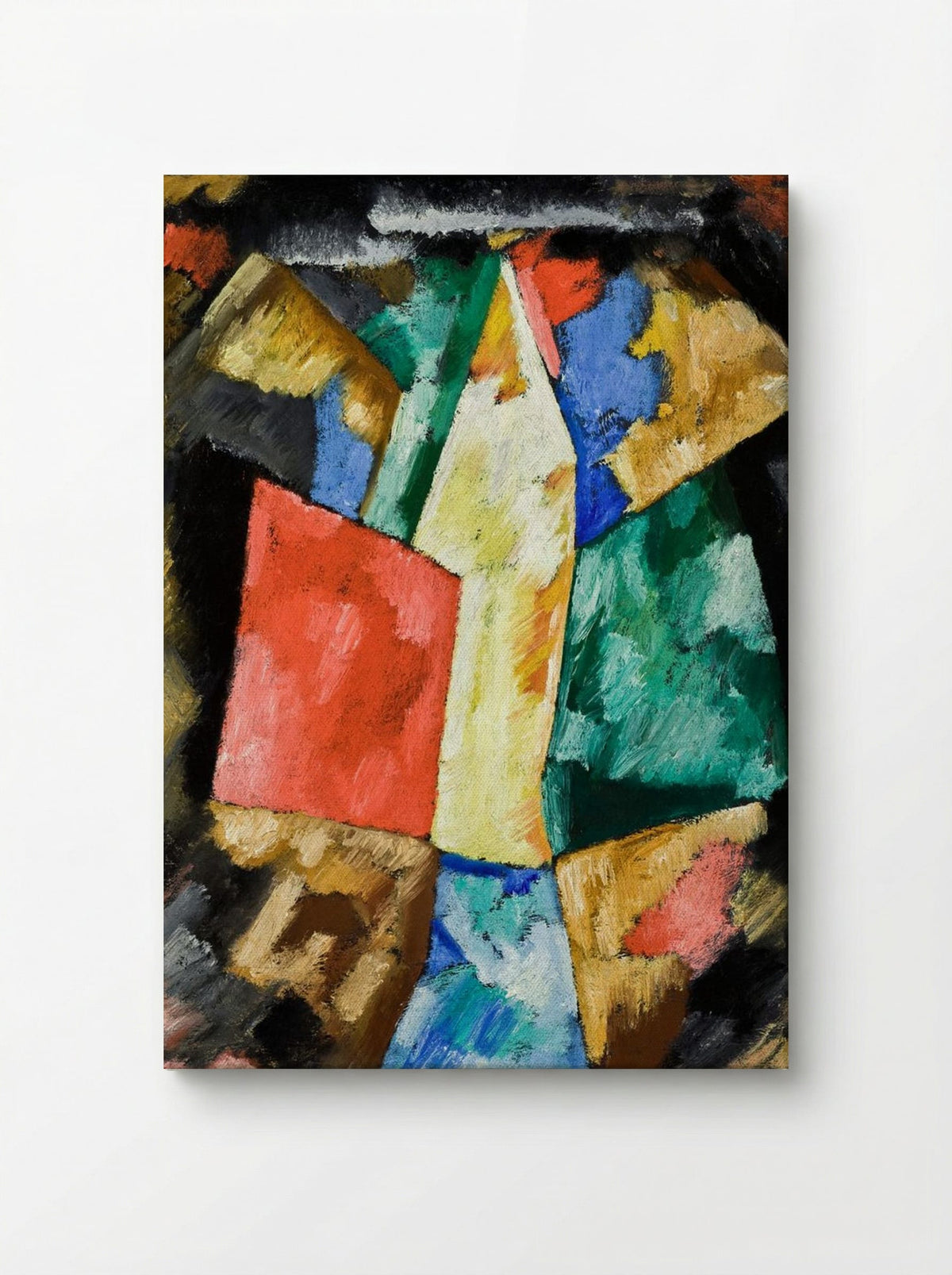 Abstraction, Blue, Yellow and Green - Marsden Hartley - Canvas