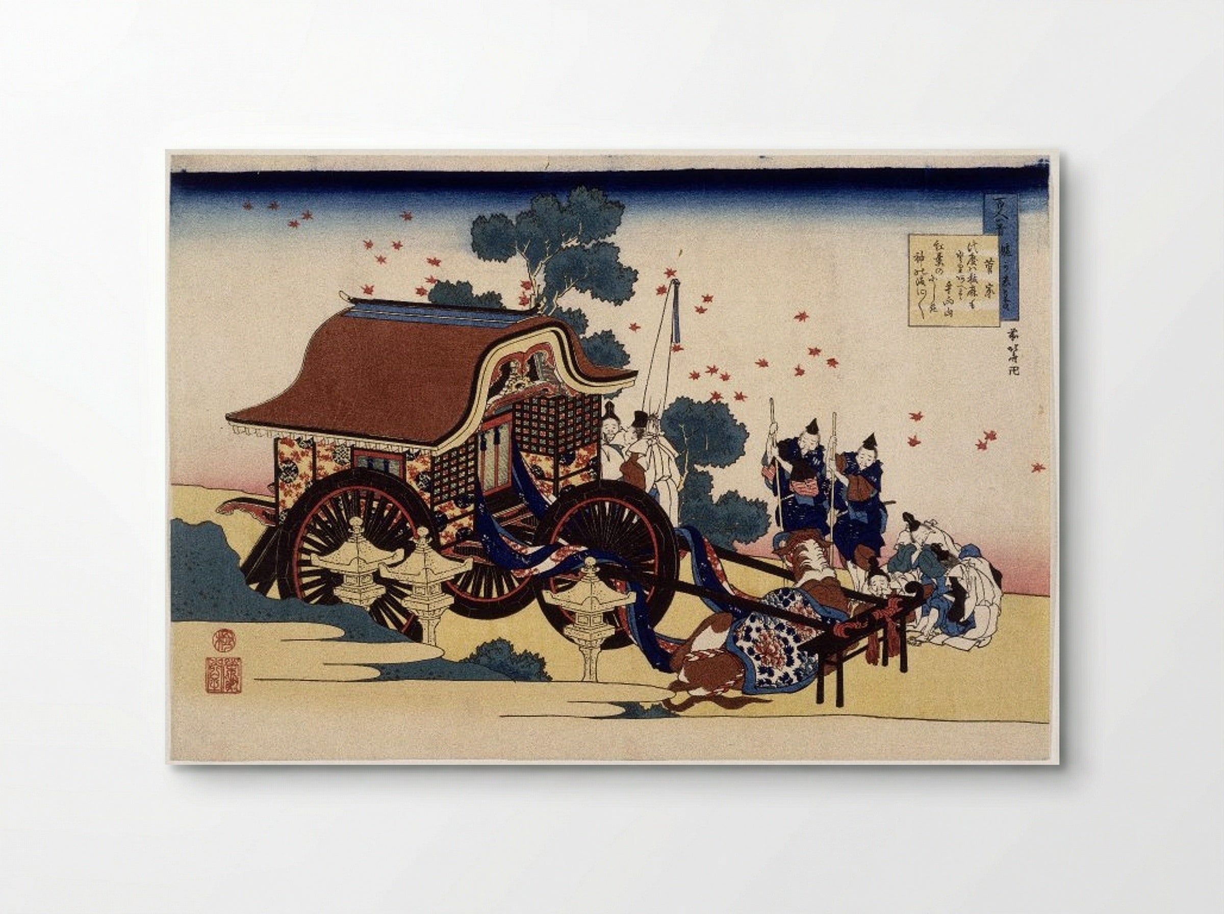 The Bullock Cart - Utagawa Hiroshige - Poster