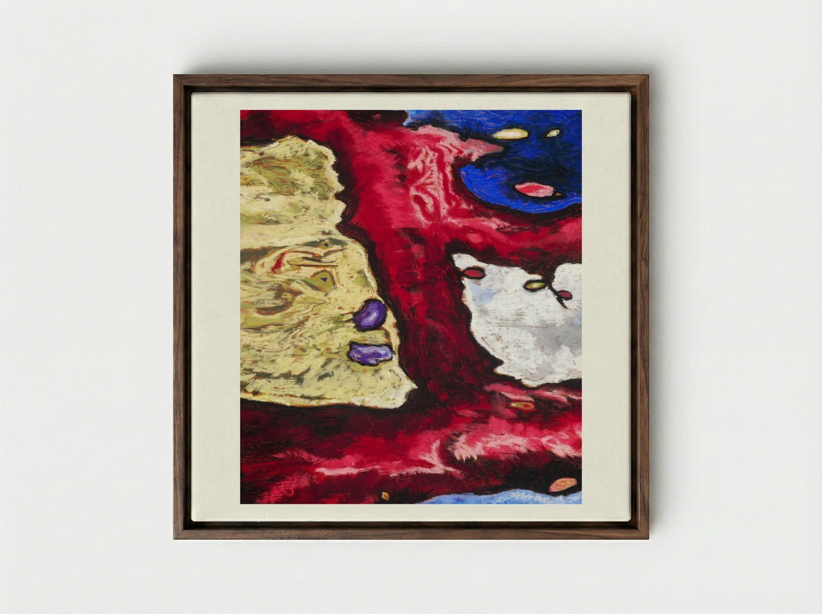 Tree Forms and Water - Arthur Dove - Framed Canvas Dark Wood