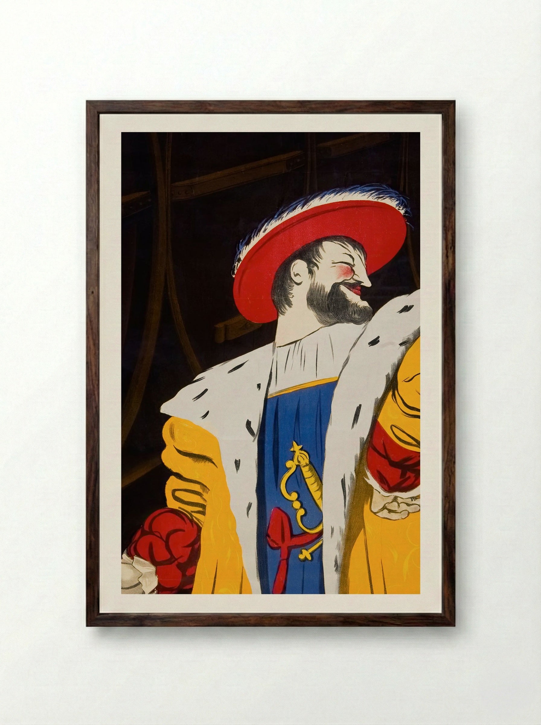 Biere du Fort-Carre, Saint-Dizier - Leonetto Cappiello - Framed Print Dark Wood