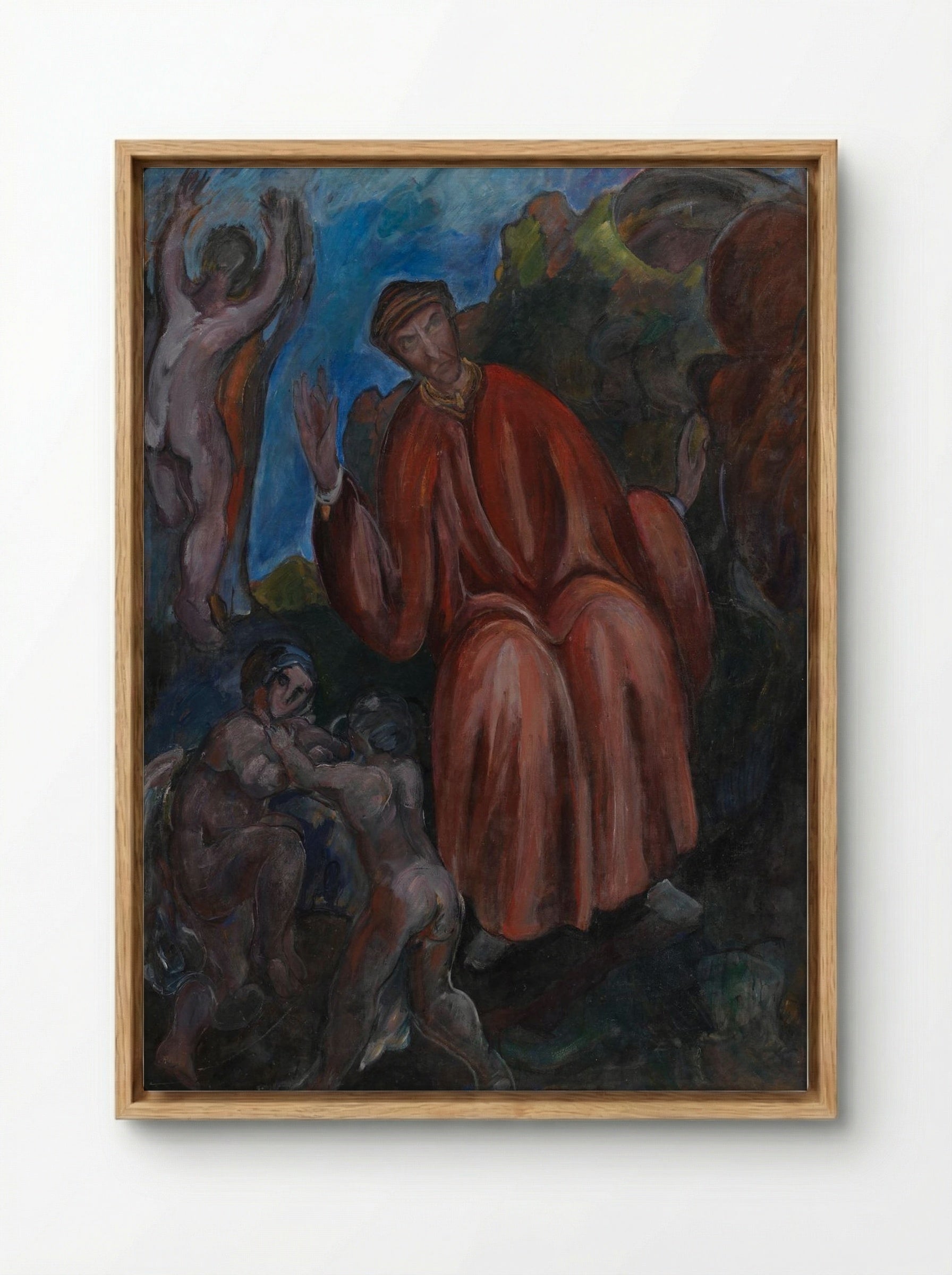 Dante. Prophets, Opus I - Jens Adolf Jerichau - Framed Canvas Wood