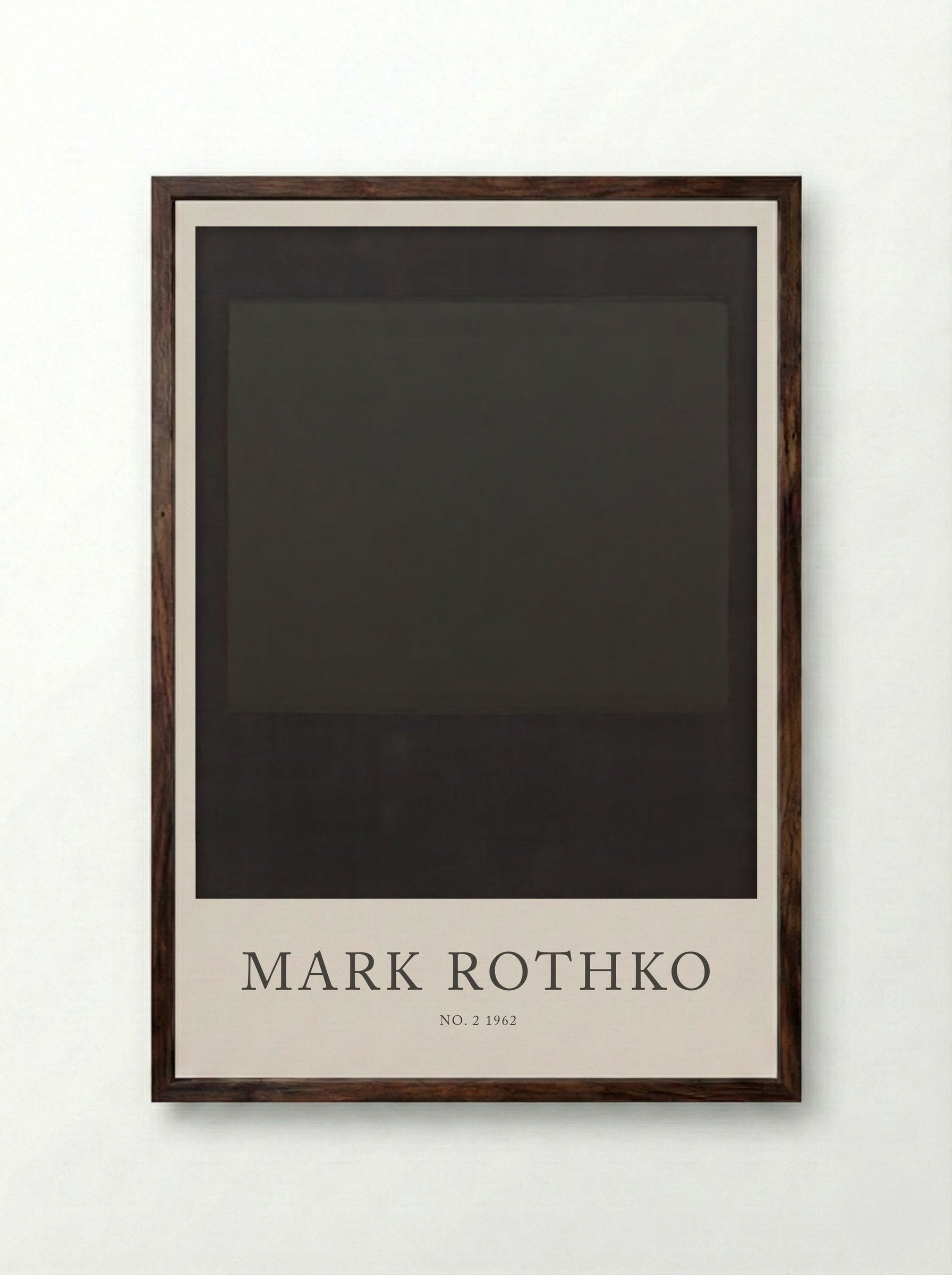 No. 2 - Mark Rothko - Framed Print Dark Wood