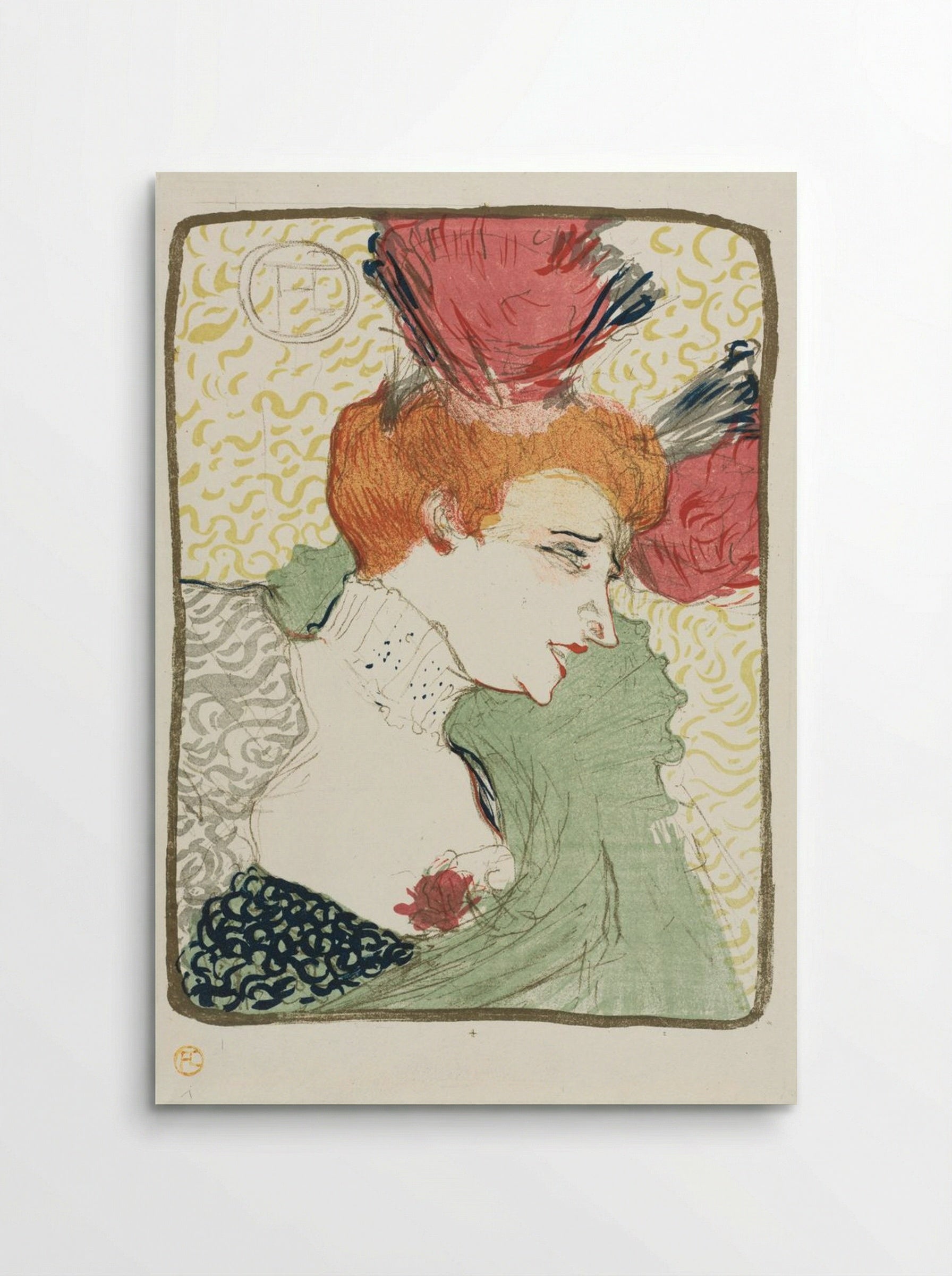 Bust of Mademoiselle Lender - Henri de Toulouse-Lautrec - Poster