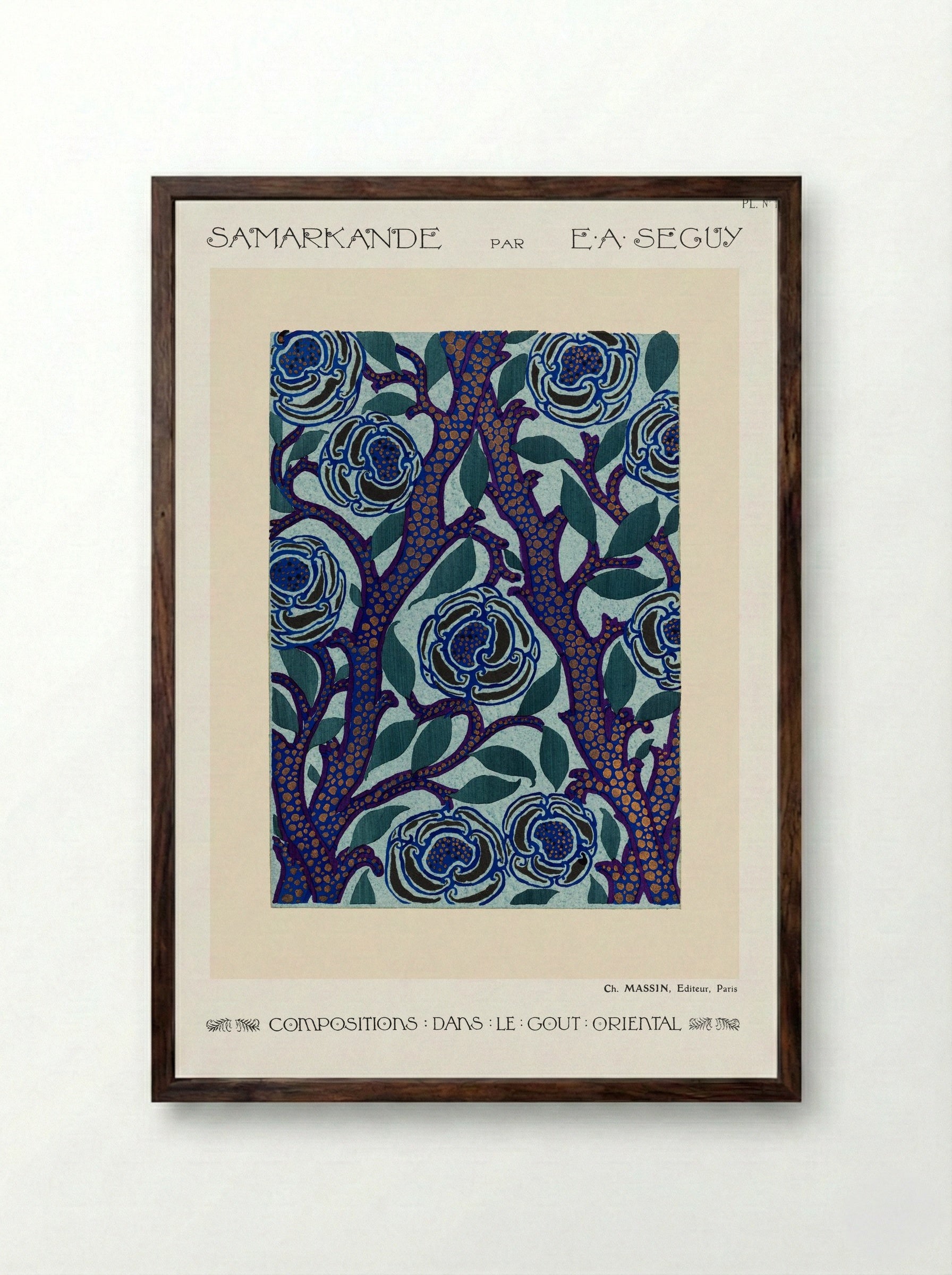 Samarkande, Plate 13 - Émile-Allain Séguy - Framed Print Dark Wood