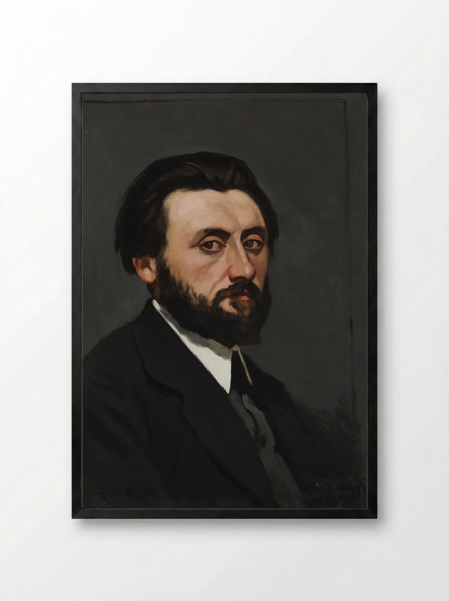 Dr. Ernest Cabadé - Claude Monet - Framed Print Black