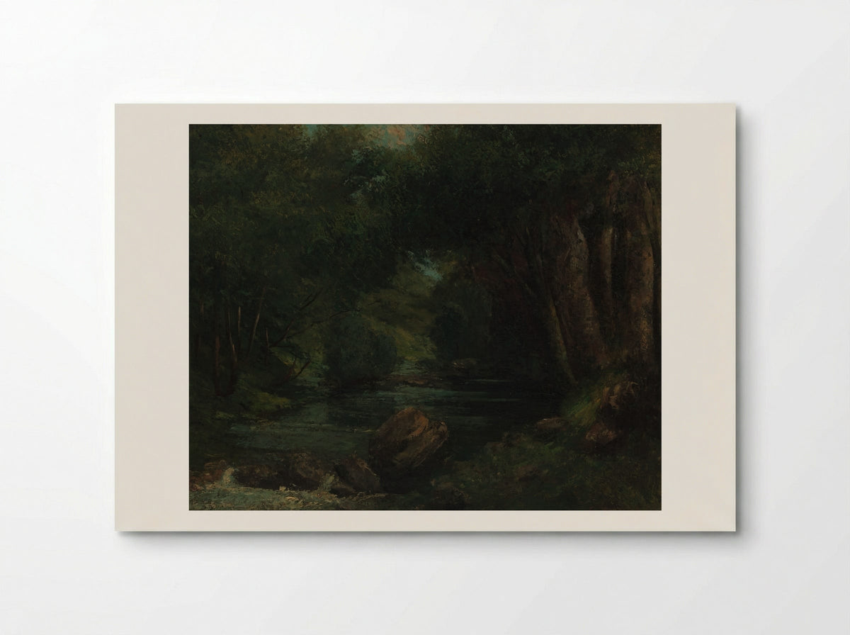 A Brook in the Forest - Gustave Courbet - Poster