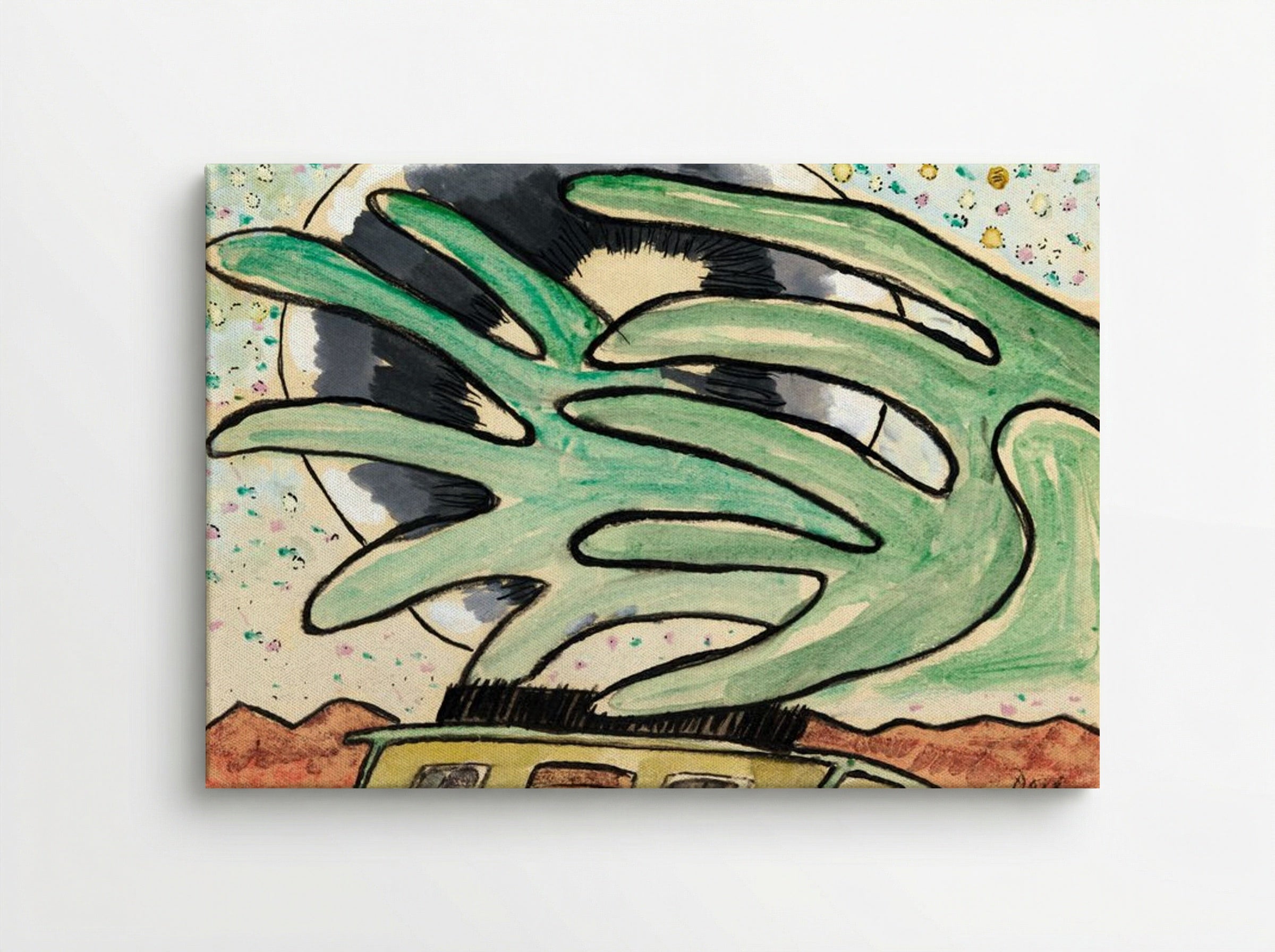 Silver Ball, Barge, and Trees - Arthur Dove - Canvas