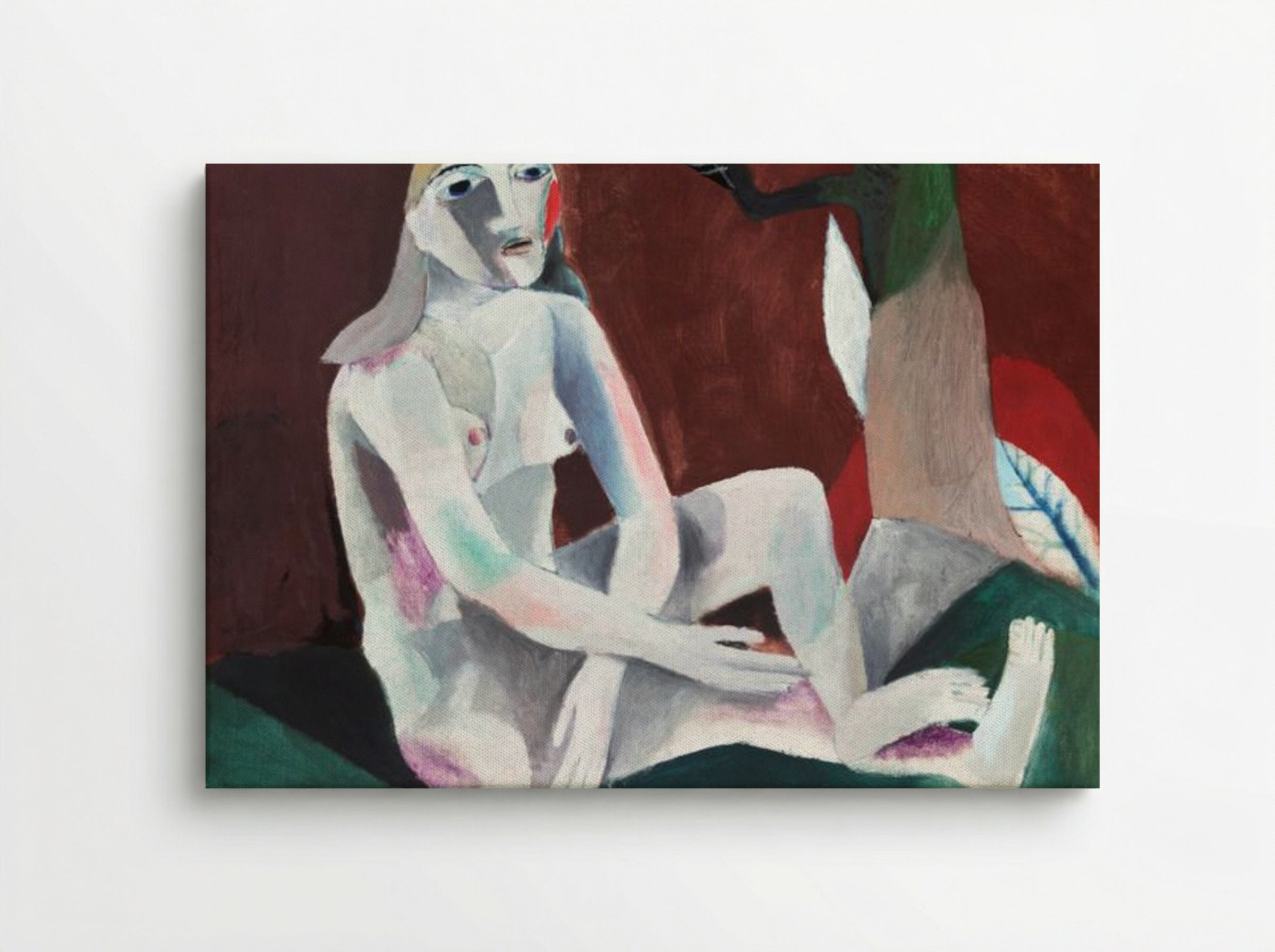 Seated Nude - Heinrich Campendonk - Canvas