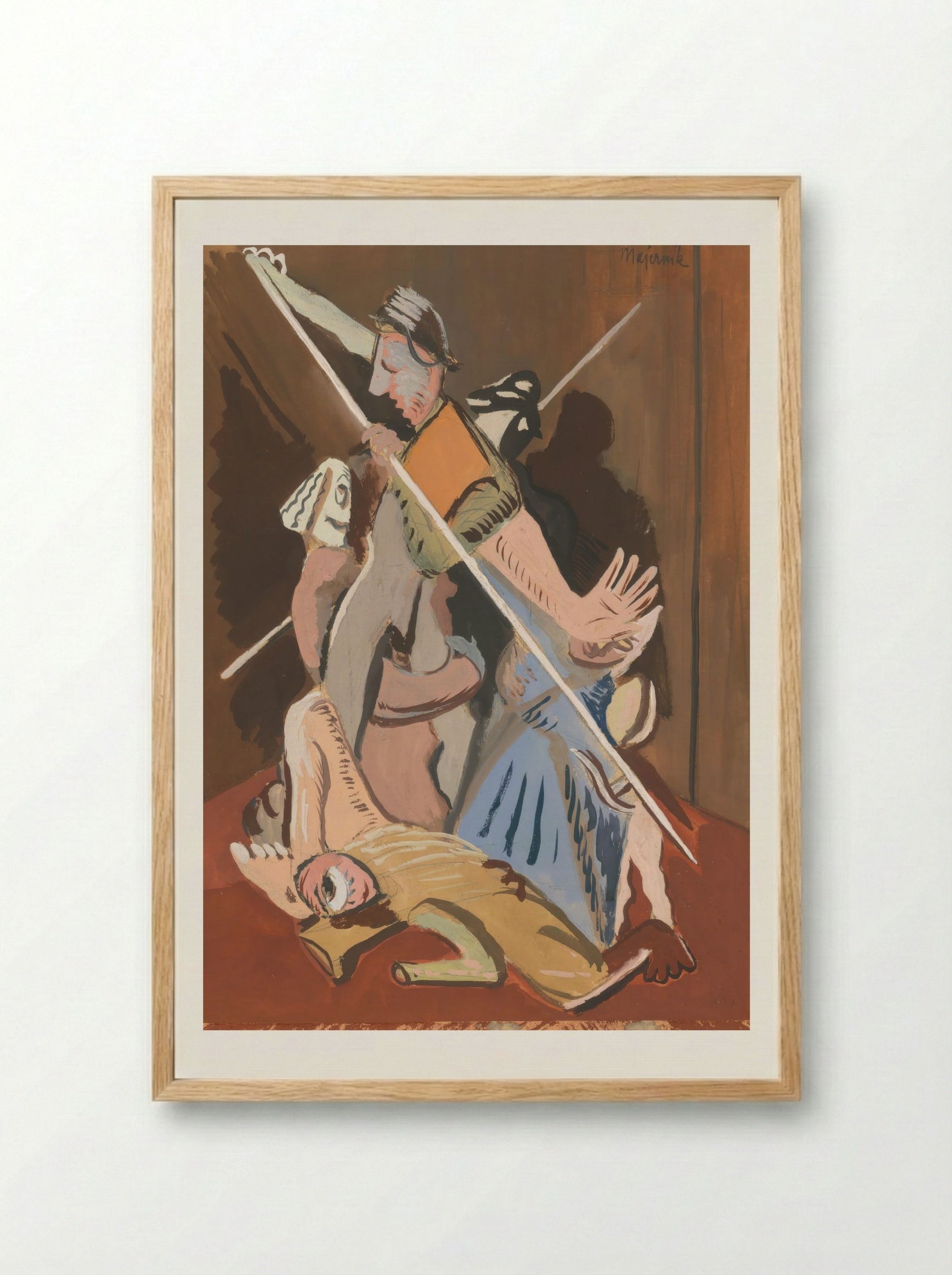 St Sebastian - Cyprián Majerník - Framed Print Wood