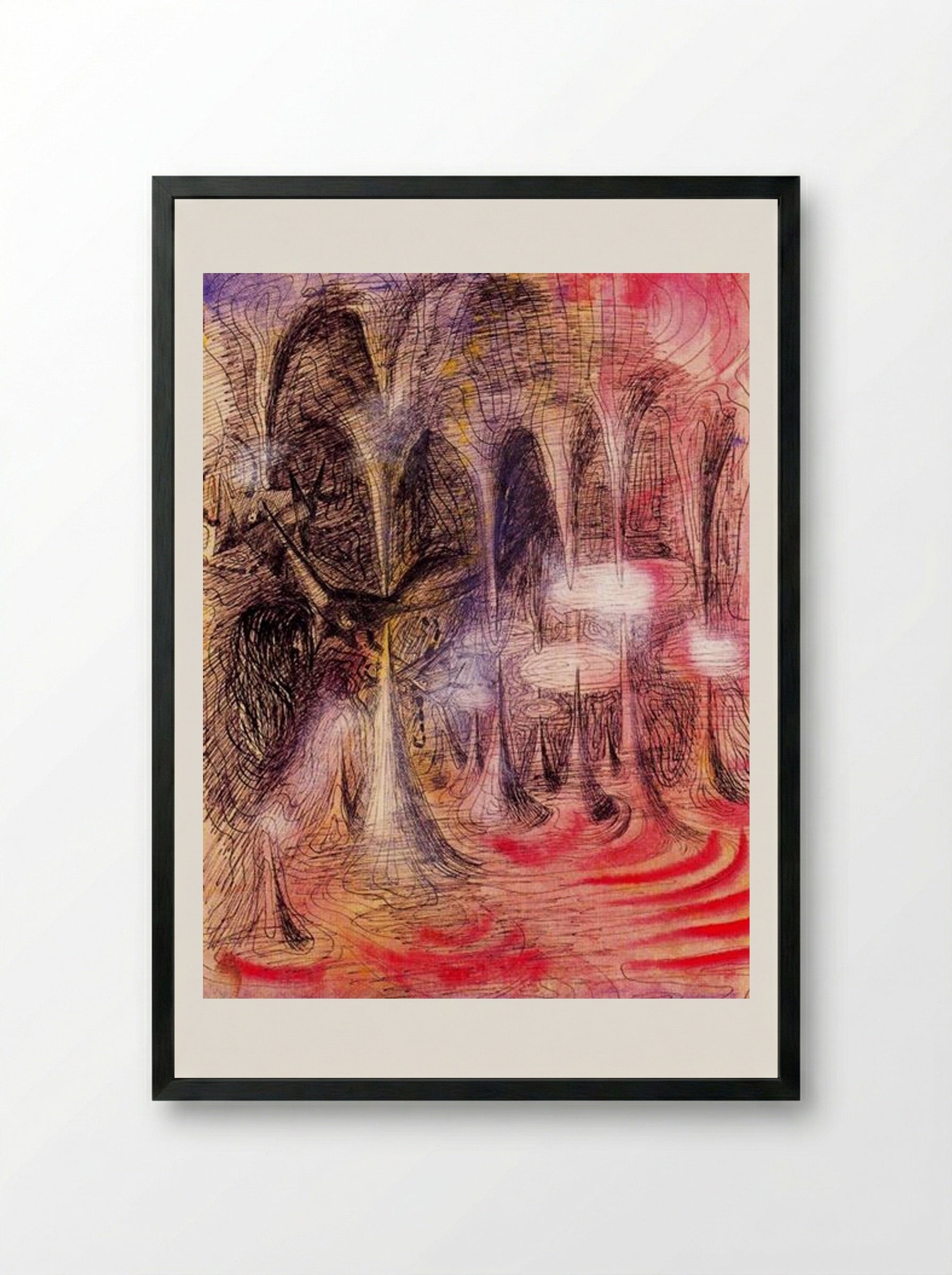 Magic Grotto - Remedios Varo - Framed Print Black