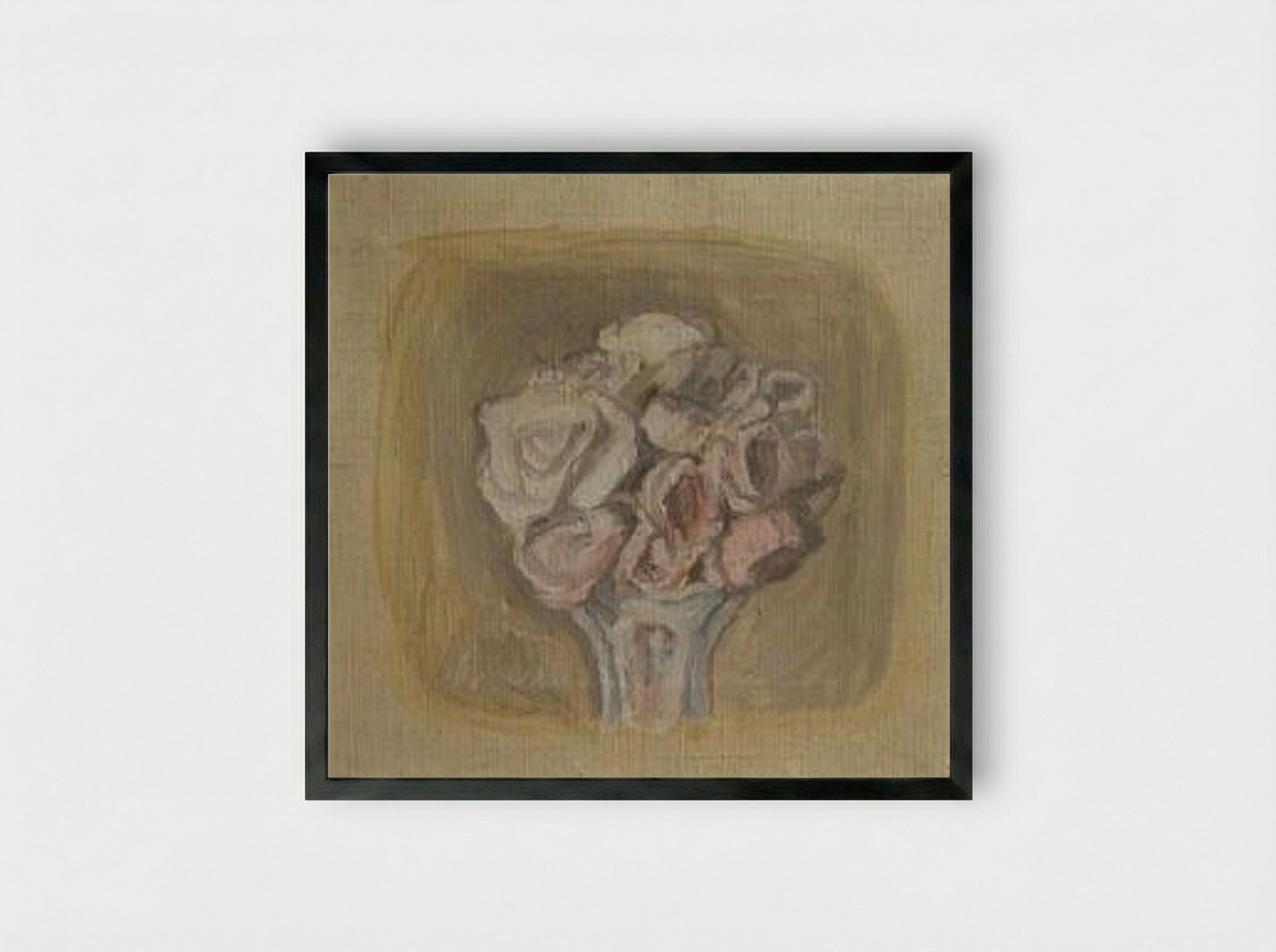 Natura Morta (Still Life with Flowers) - Giorgio Morandi - Framed Print Black