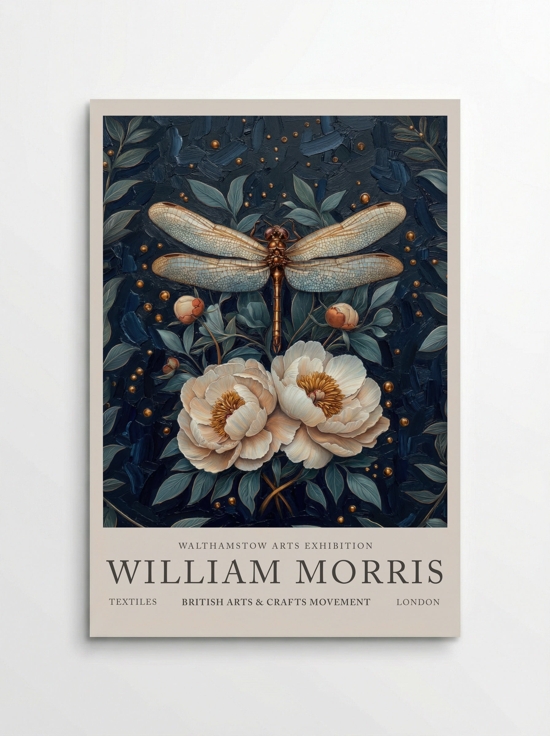 Dragonfly Dazzle - William Morris - Poster