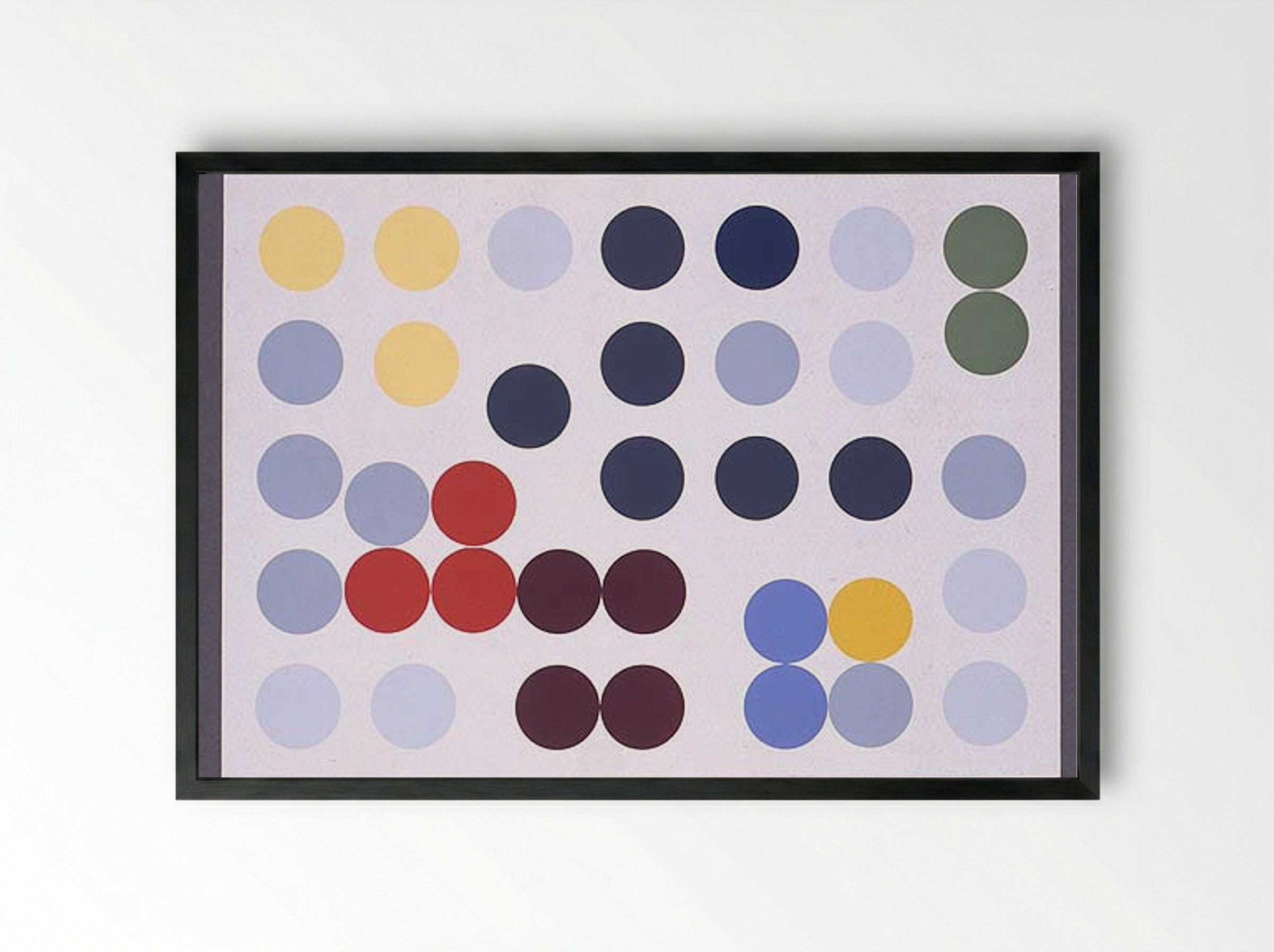 Composition dans un cercle - Sophie Taeuber-Arp - Framed Print Black