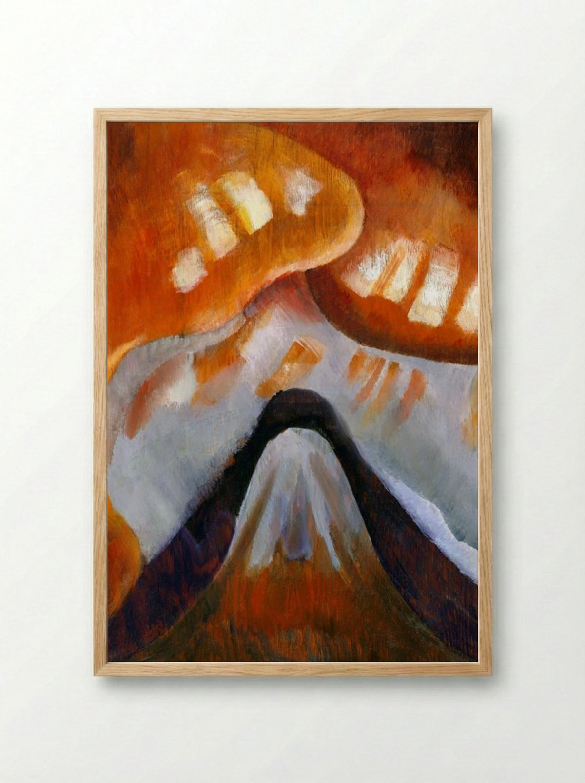 Mountain and Sky - Arthur Dove - Framed Print Wood