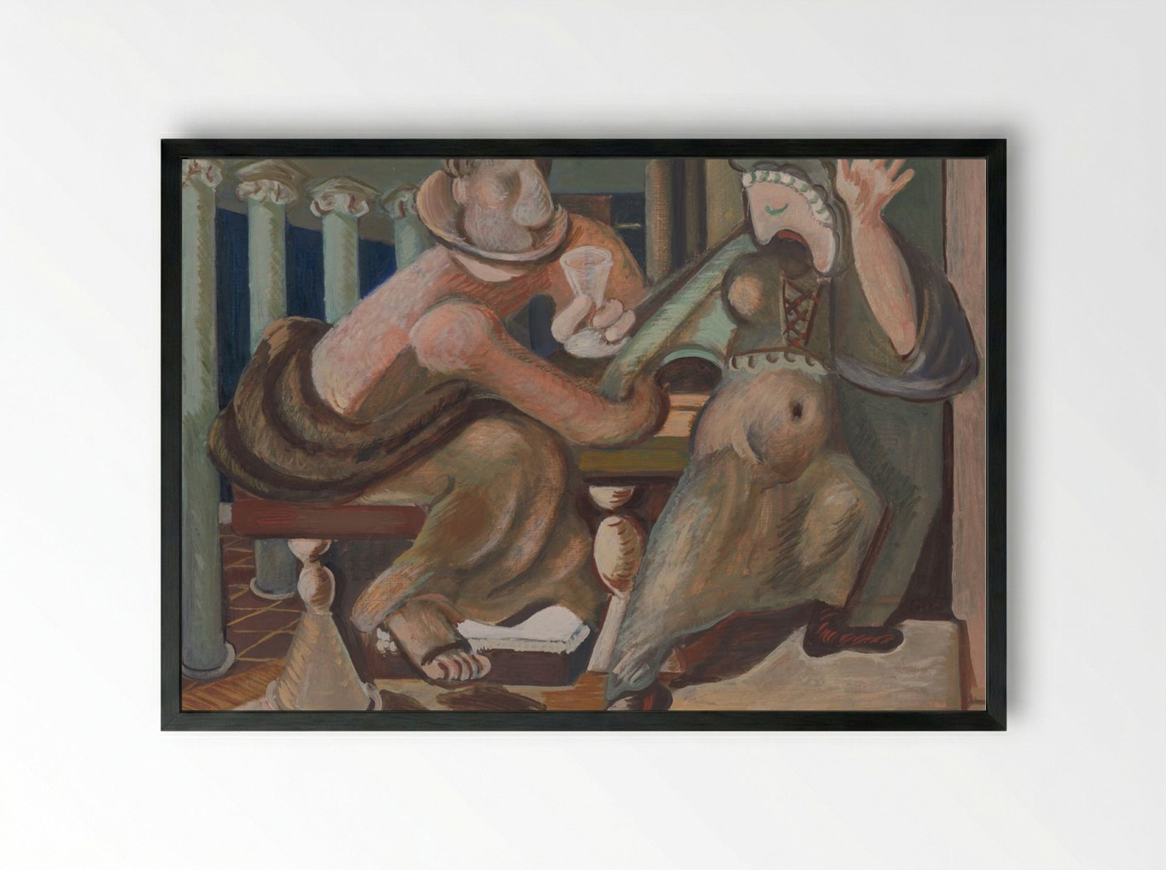 Seduction by Cypria - Cyprián Majerník - Framed Print Black