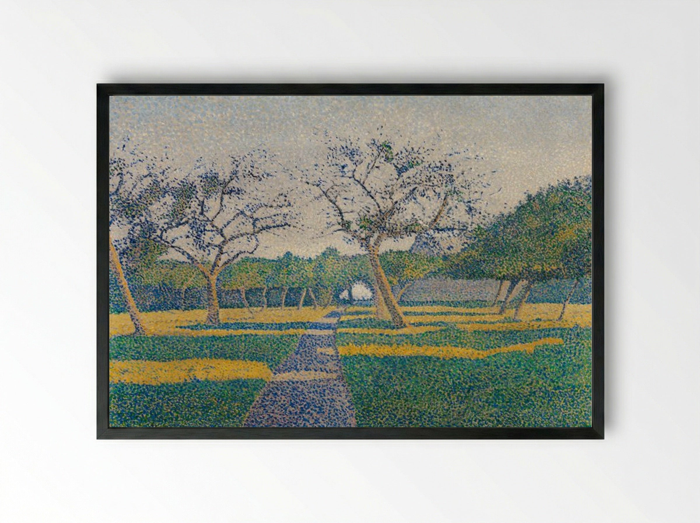 Orchard at La Louvière - Alfred William Finch - Framed Print Black