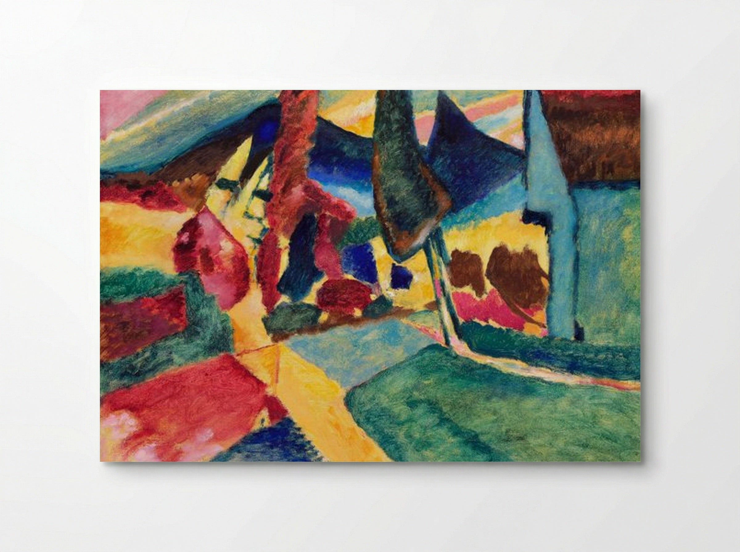Landscape with Two Poplars - Wassily Kandinsky - Poster