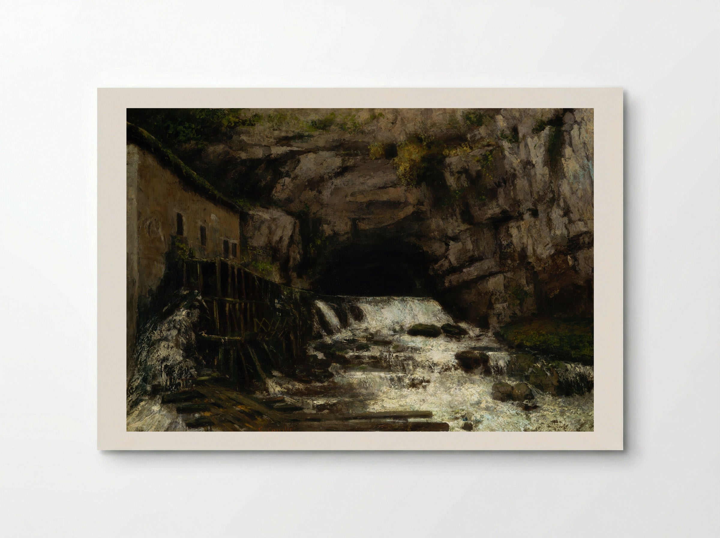 The Source of the Loue - Gustave Courbet - Poster