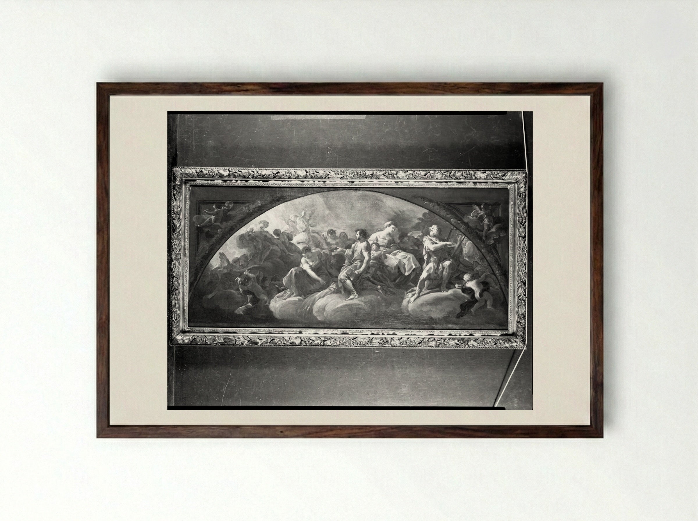A Group of Old Testament Figures - Corrado Giaquinto - Framed Print Dark Wood