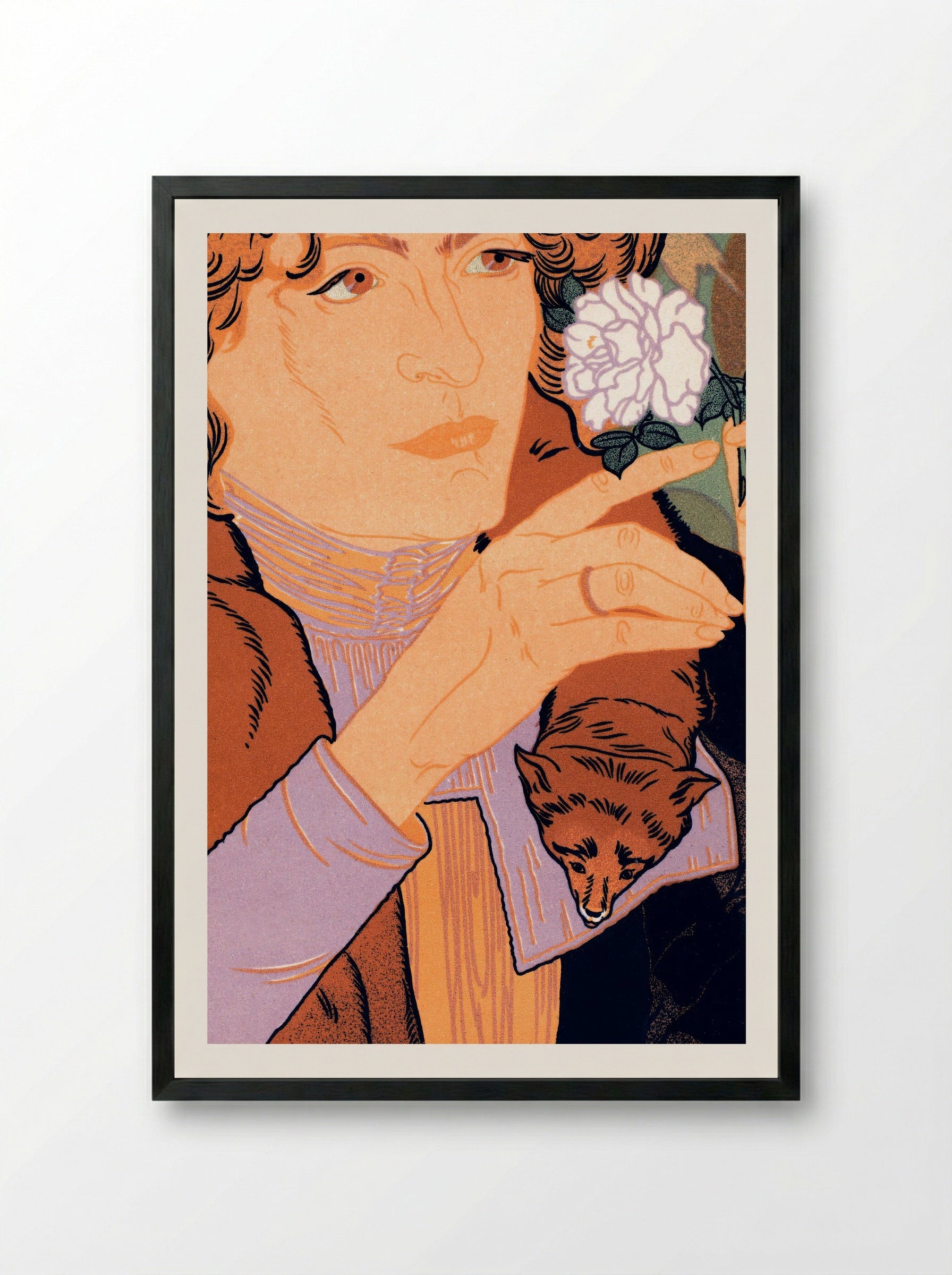 Affiche pour le Salon des Cent, 5e Exposition d'Art - Georges de Feure - Framed Print Black