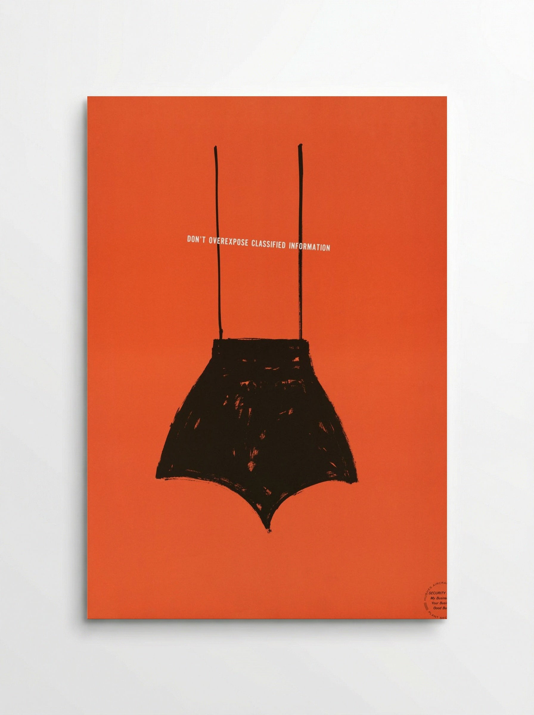 Don't Overexpose Classified Information - Hughes Aircraft Company - Poster