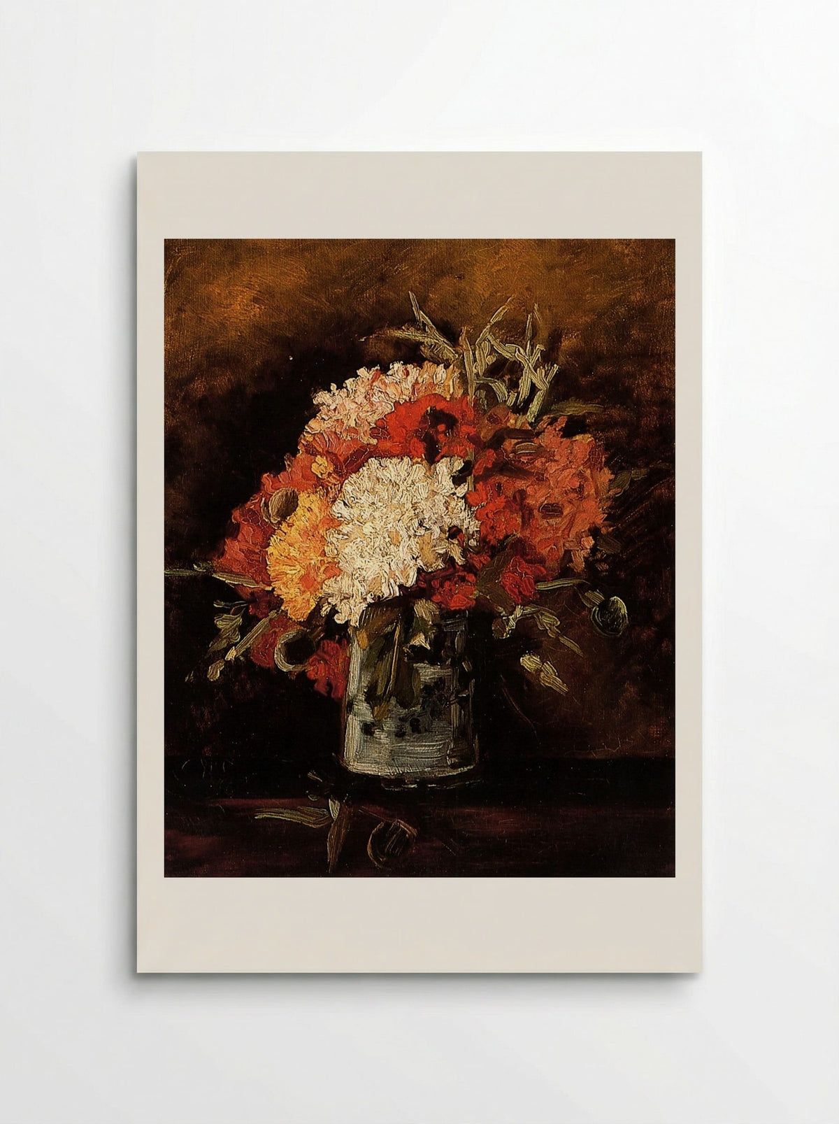Vase with Carnations - Vincent van Gogh - Poster