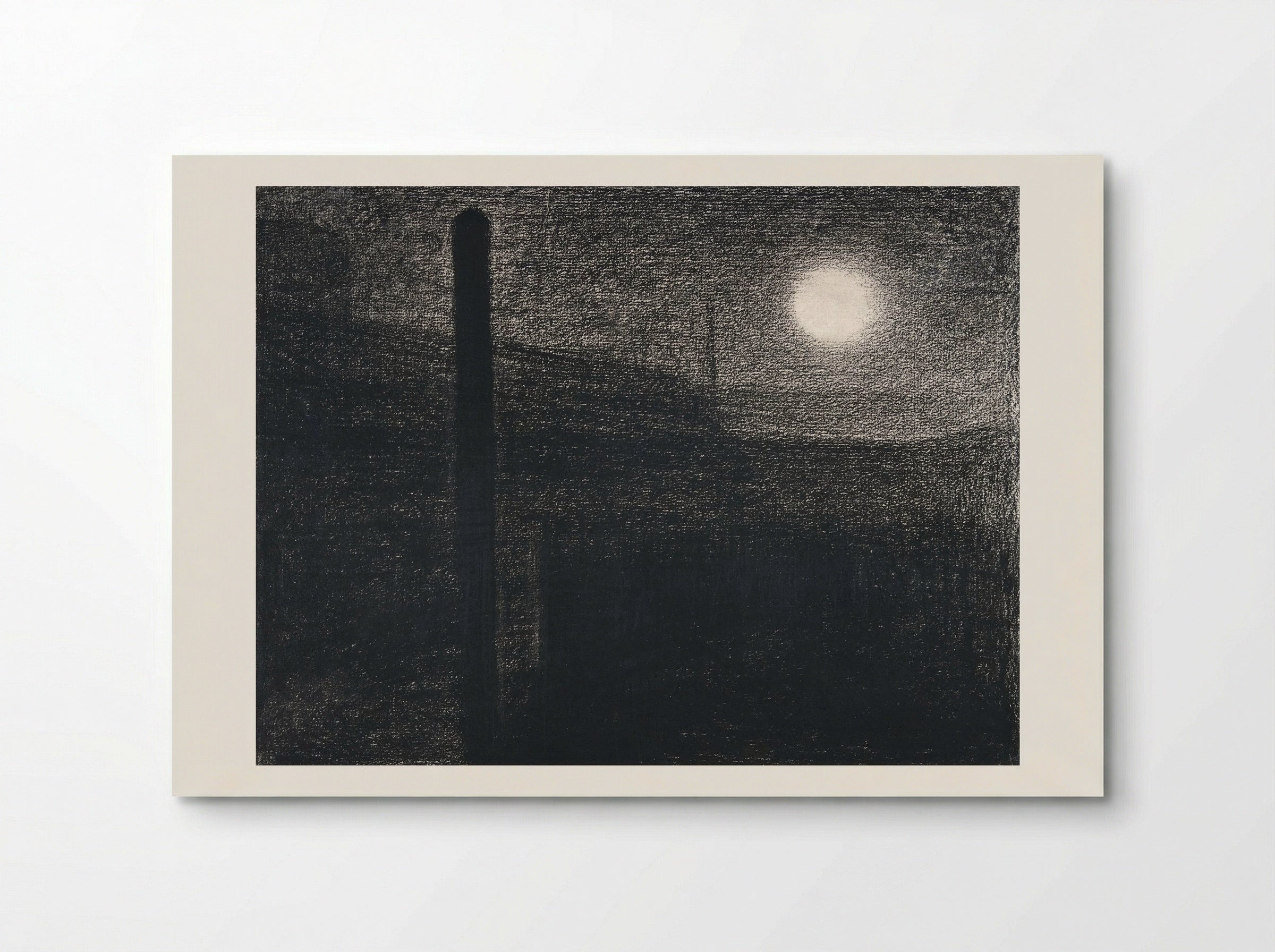 Courbevoie, Factories by Moonlight - Georges Seurat - Poster