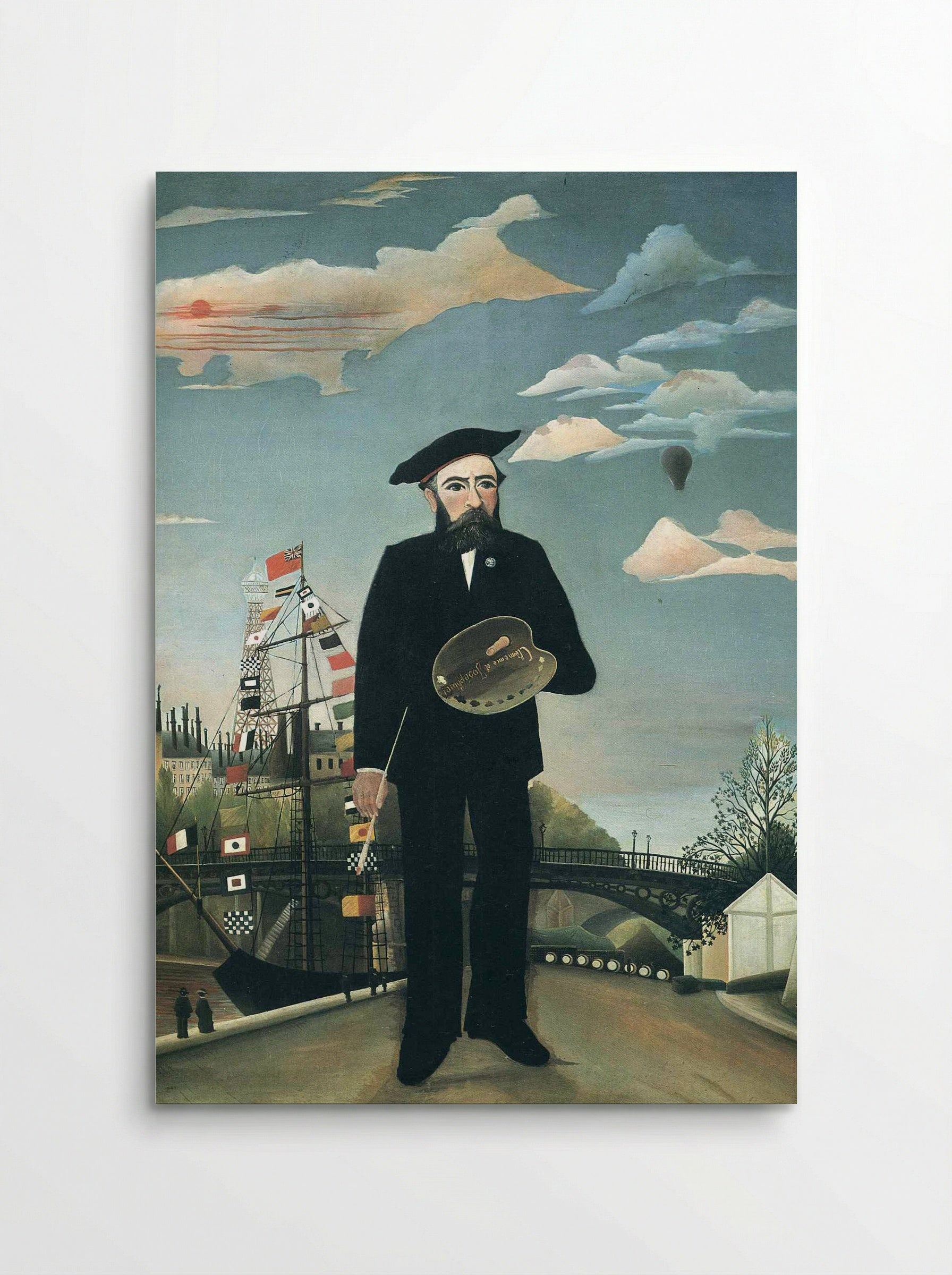 Self-Portrait with Palette - Henri Rousseau - Poster