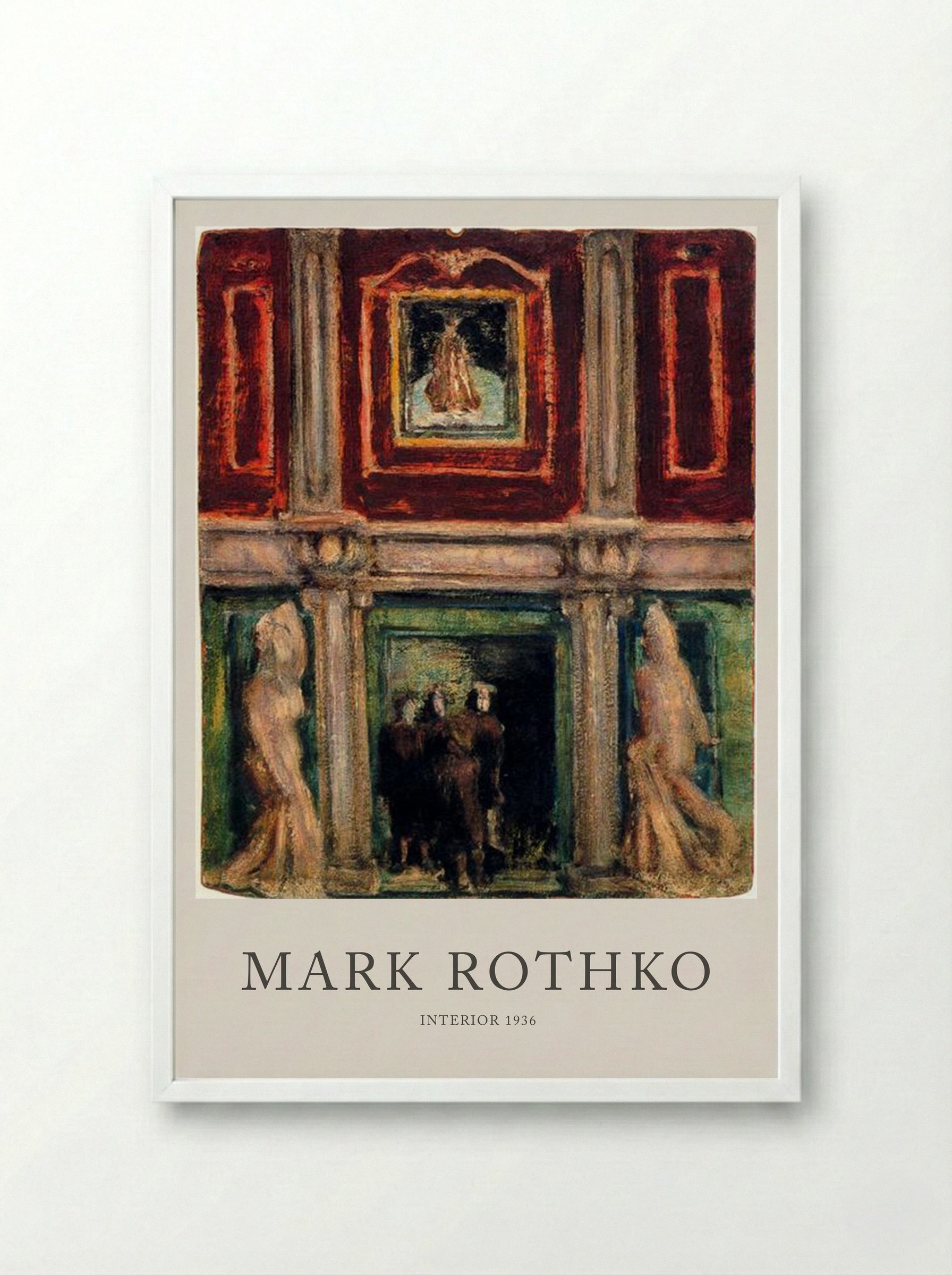 Interior - Mark Rothko - Framed Print White