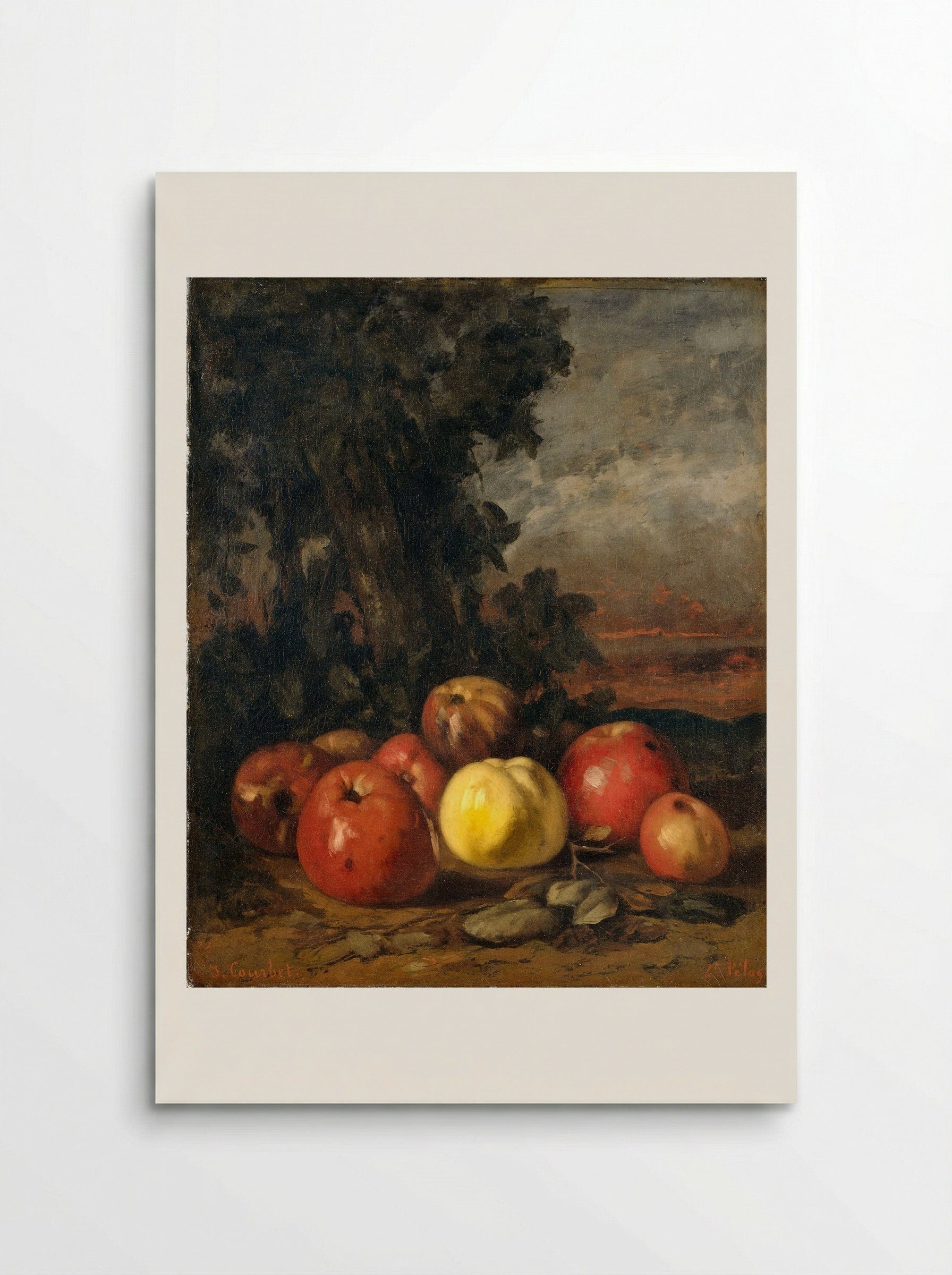 Still Life with Apples - Gustave Courbet - Poster