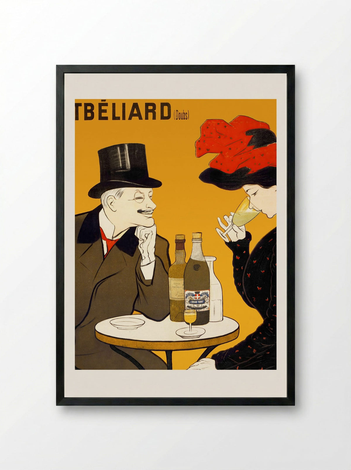 J. Edouard Pernot Liqueur Mont-Christ - Leonetto Cappiello - Framed Print Black