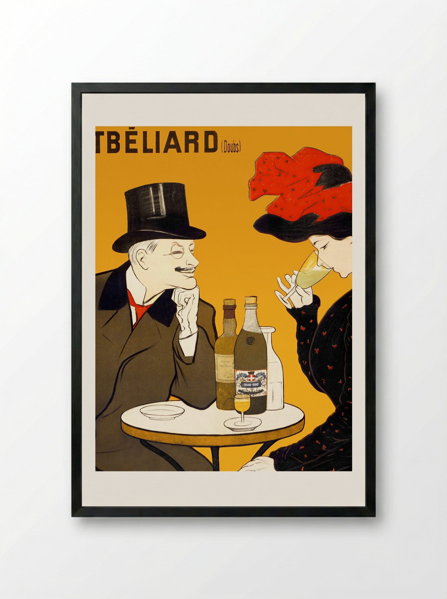 J. Edouard Pernot Liqueur Mont-Christ - Leonetto Cappiello - Framed Print Black